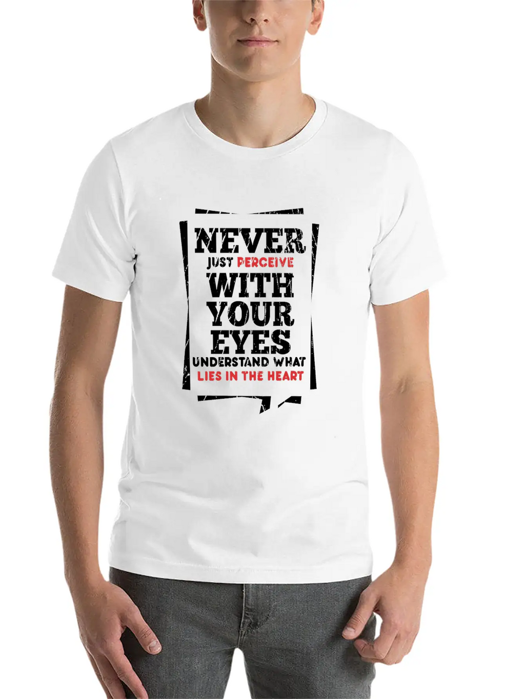 Perceive Essential Cotton Tee For Daily Outfits – Unisex Style