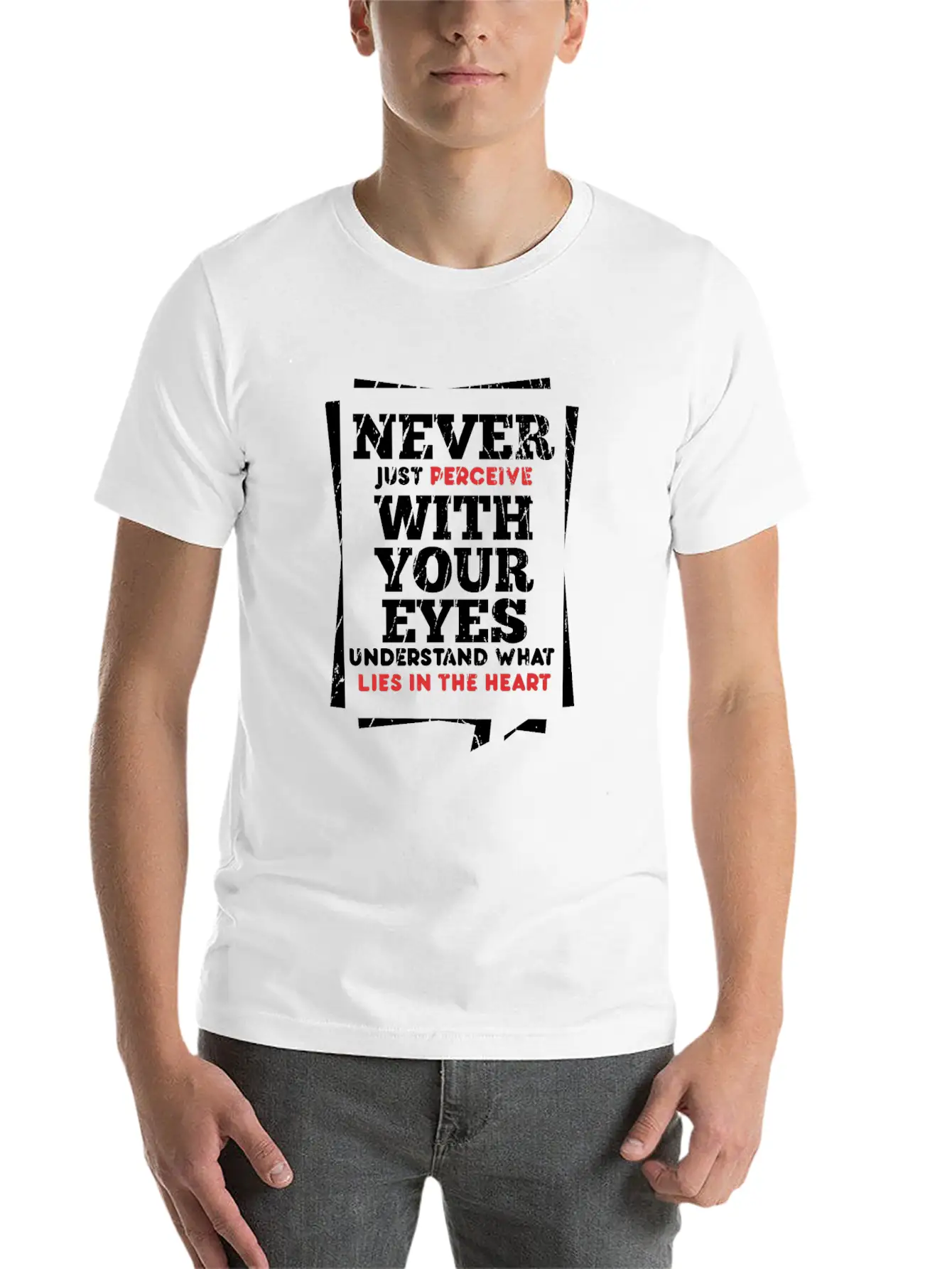 Perceive Essential Cotton Tee For Daily Outfits – Unisex Style