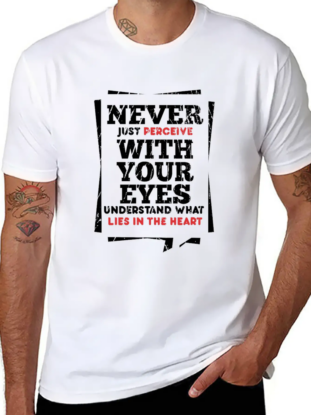 Perceive Essential Cotton Tee For Daily Outfits – Unisex Style
