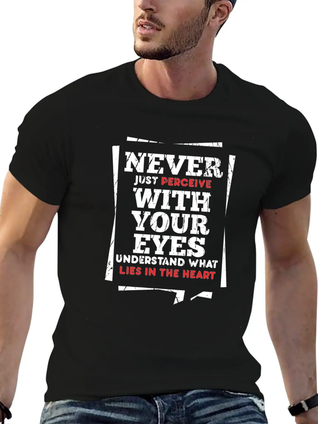 Perceive Essential Cotton Tee For Daily Outfits – Unisex Style