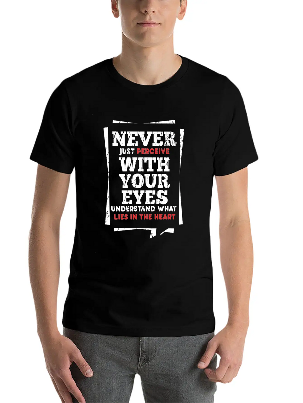 Perceive Essential Cotton Tee For Daily Outfits – Unisex Style