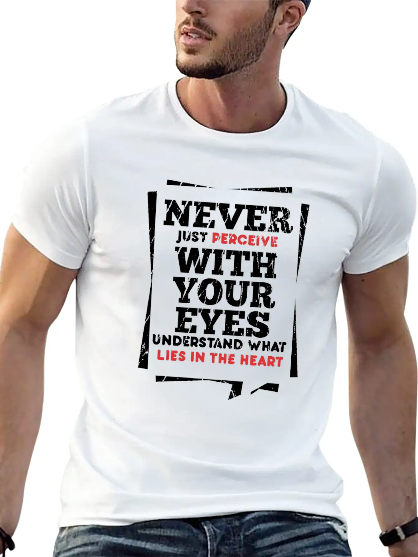 Perceive Essential Cotton Tee For Daily Outfits – Unisex Style