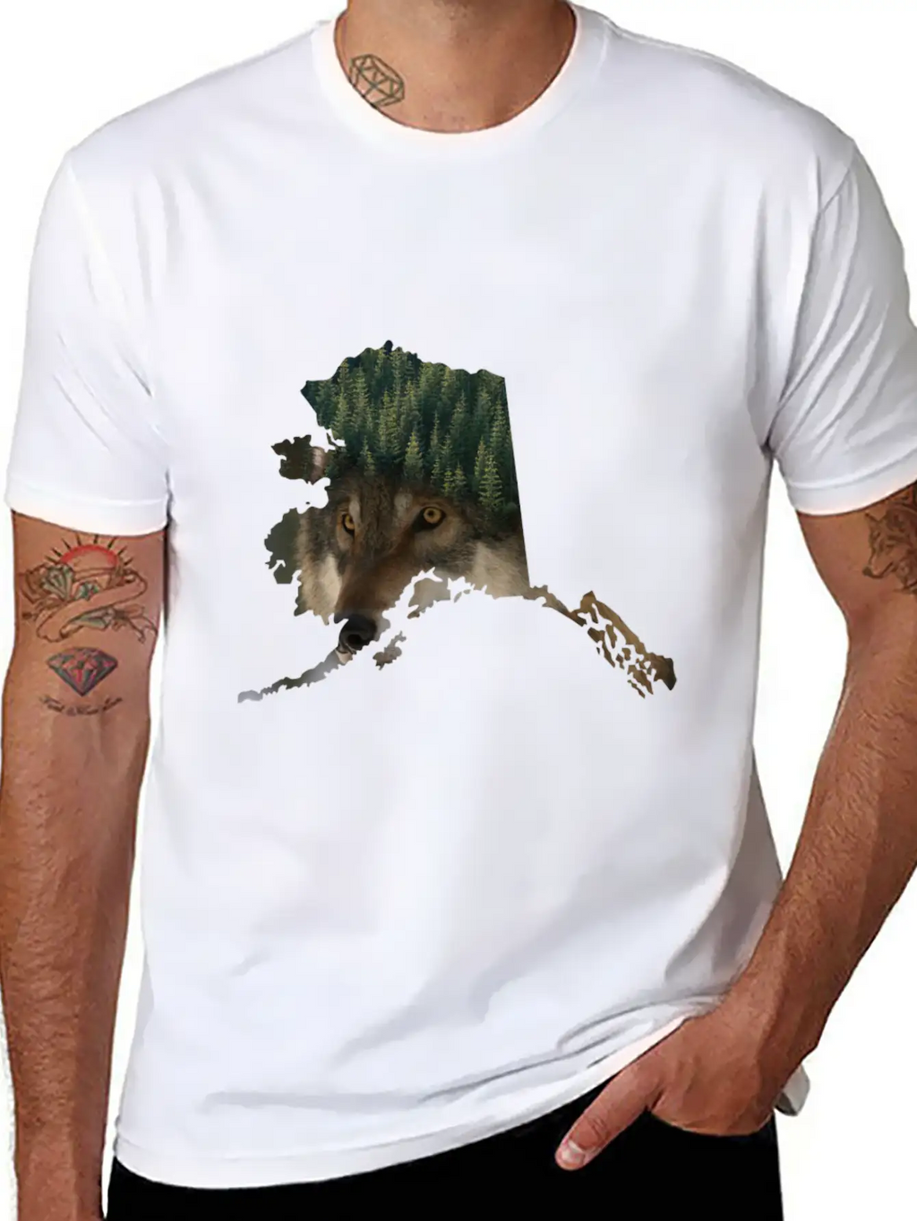 Perfect Design For All Canada,wolf,forest Lover Relaxed Everyday Tee – Lightweight And Durable Cotton