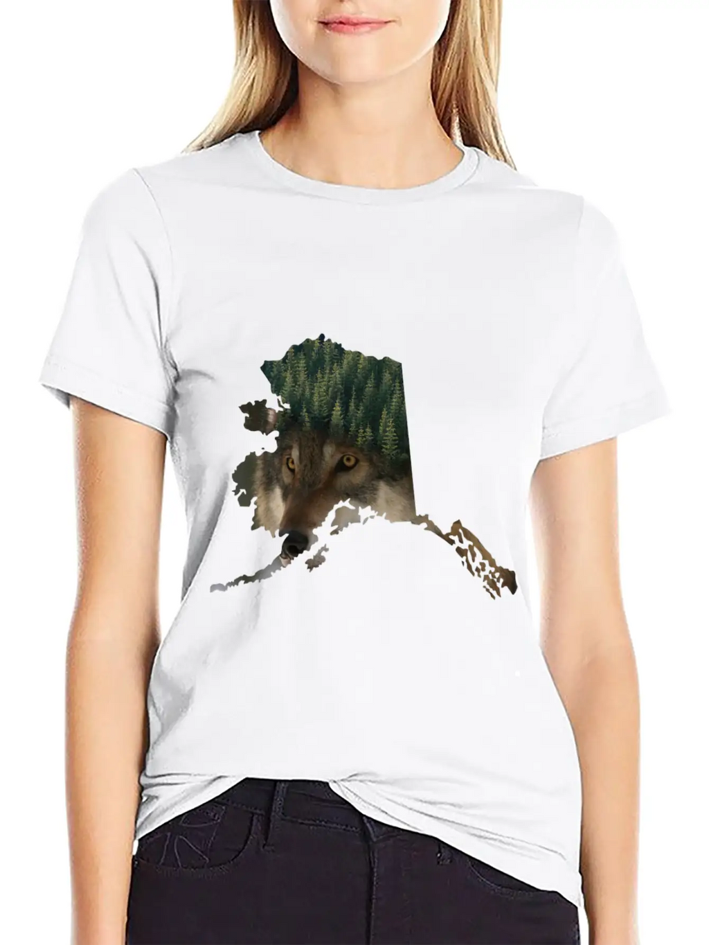 Perfect Design For All Canada,wolf,forest Lover Relaxed Everyday Tee – Lightweight And Durable Cotton