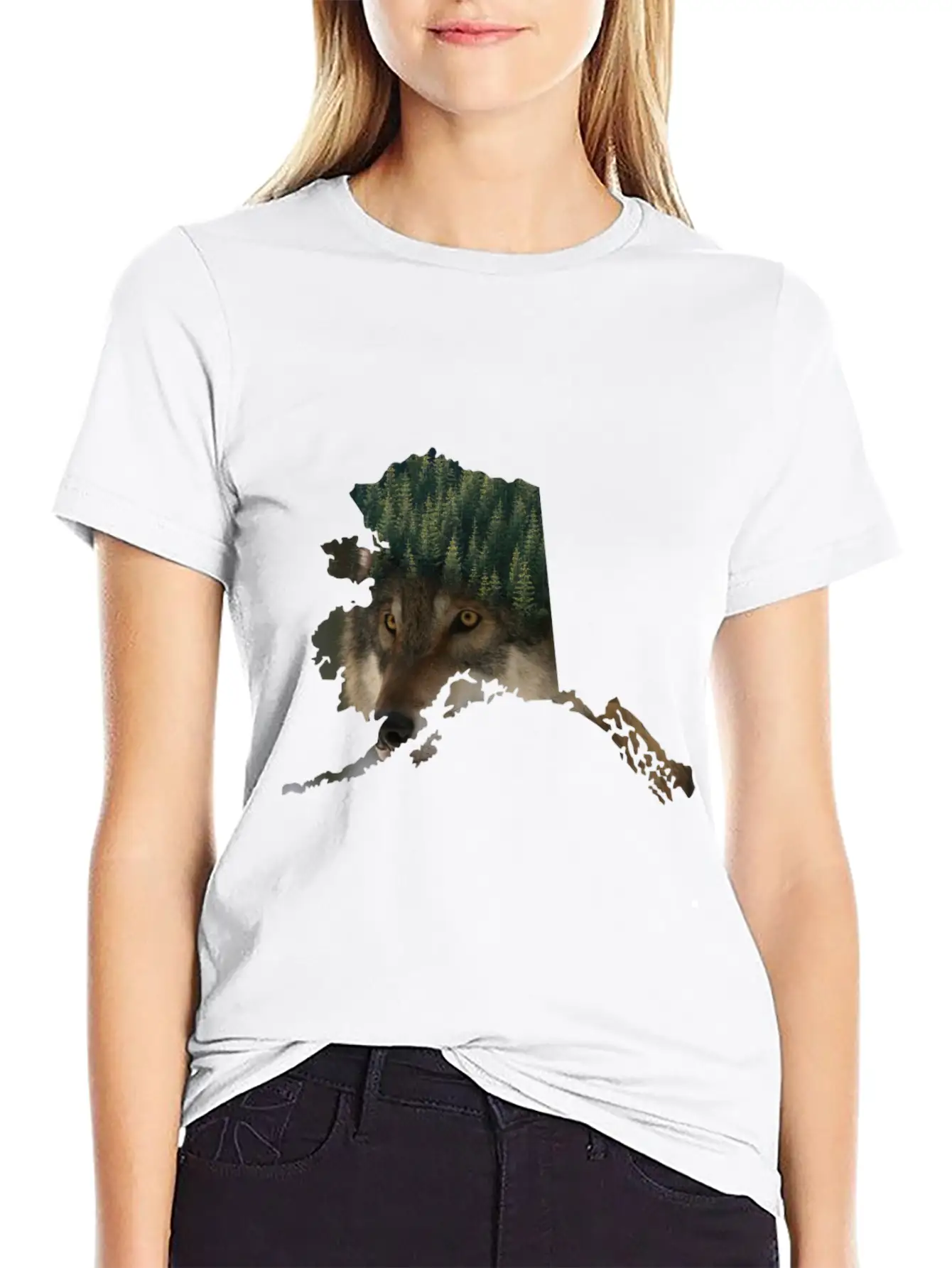 Perfect Design For All Canada,wolf,forest Lover Relaxed Everyday Tee – Lightweight And Durable Cotton