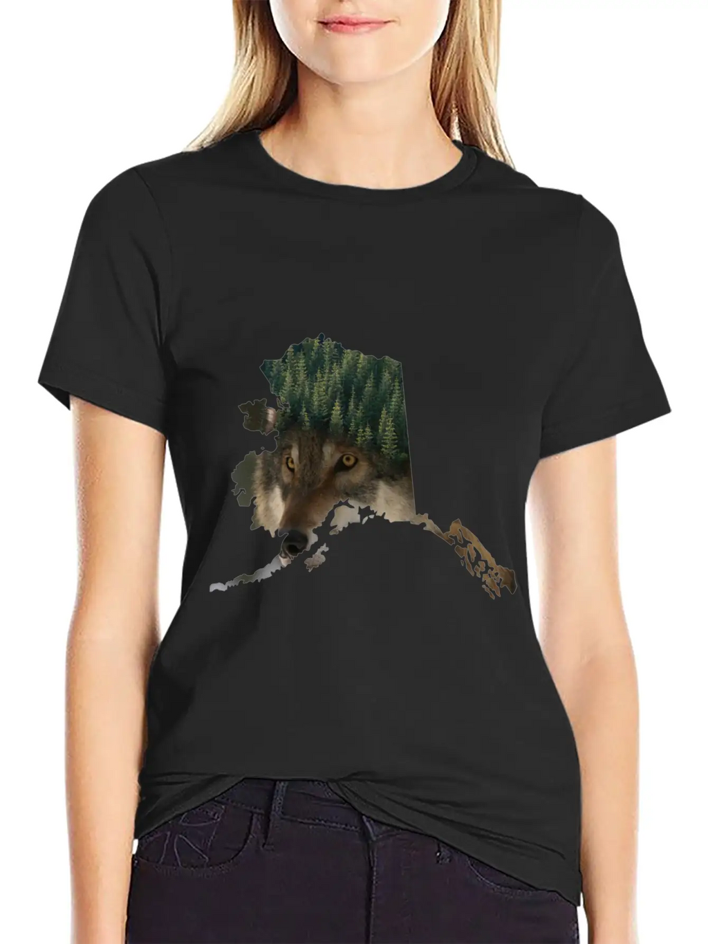 Perfect Design For All Canada,wolf,forest Lover Relaxed Everyday Tee – Lightweight And Durable Cotton