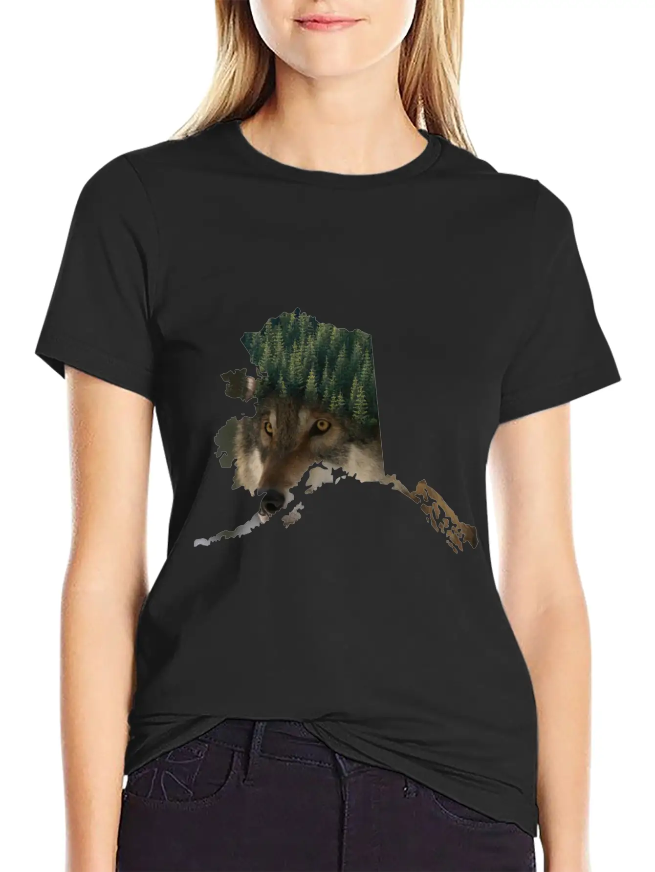 Perfect Design For All Canada,wolf,forest Lover Relaxed Everyday Tee – Lightweight And Durable Cotton