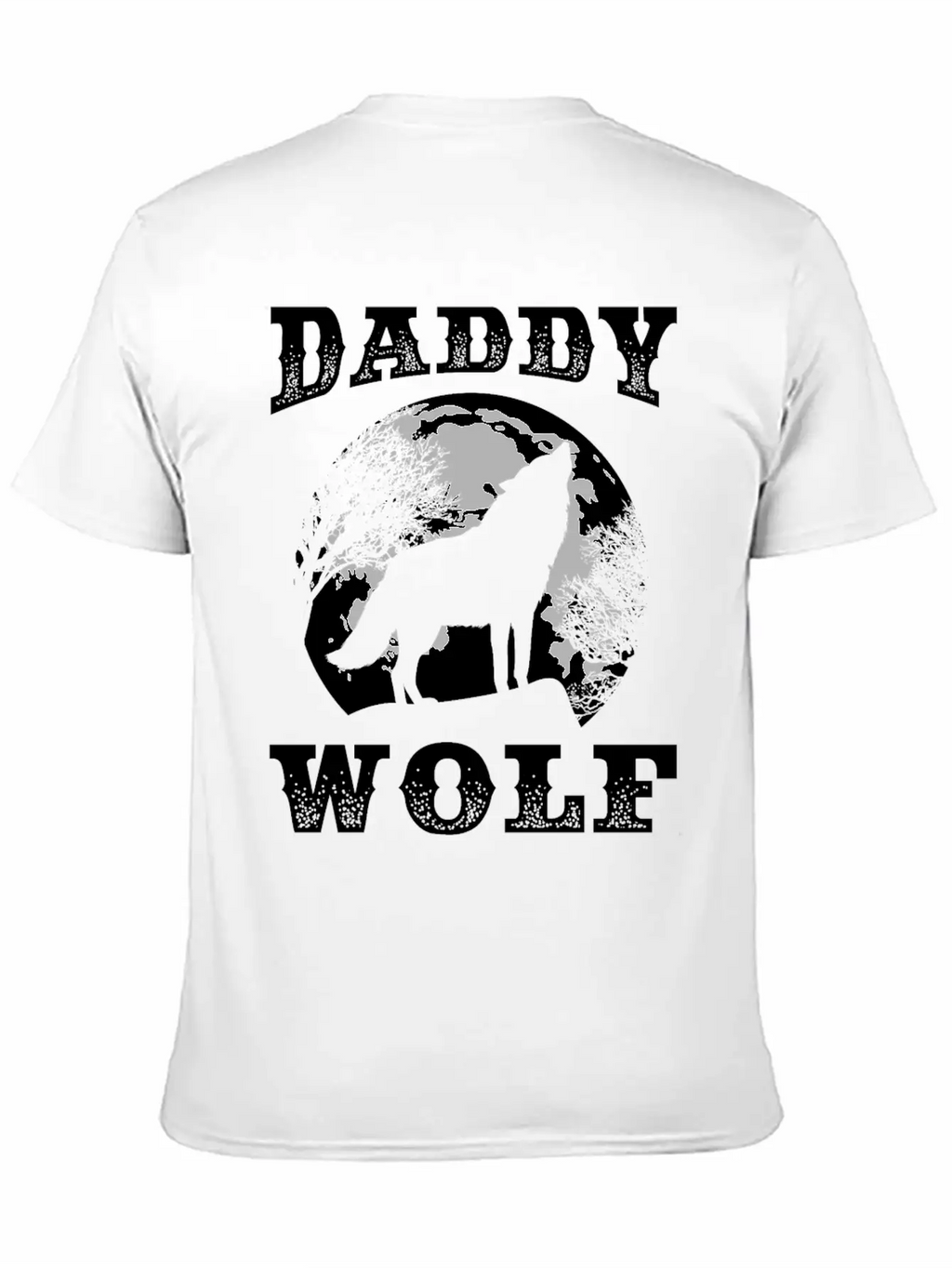 Perfect Wolf Design Quote Daddy Father Wolf Breathable Soft Cotton T-Shirt – Timeless Casual Look