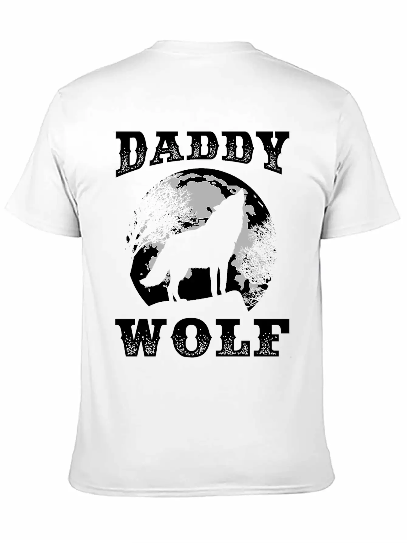 Perfect Wolf Design Quote Daddy Father Wolf Breathable Soft Cotton T-Shirt – Timeless Casual Look