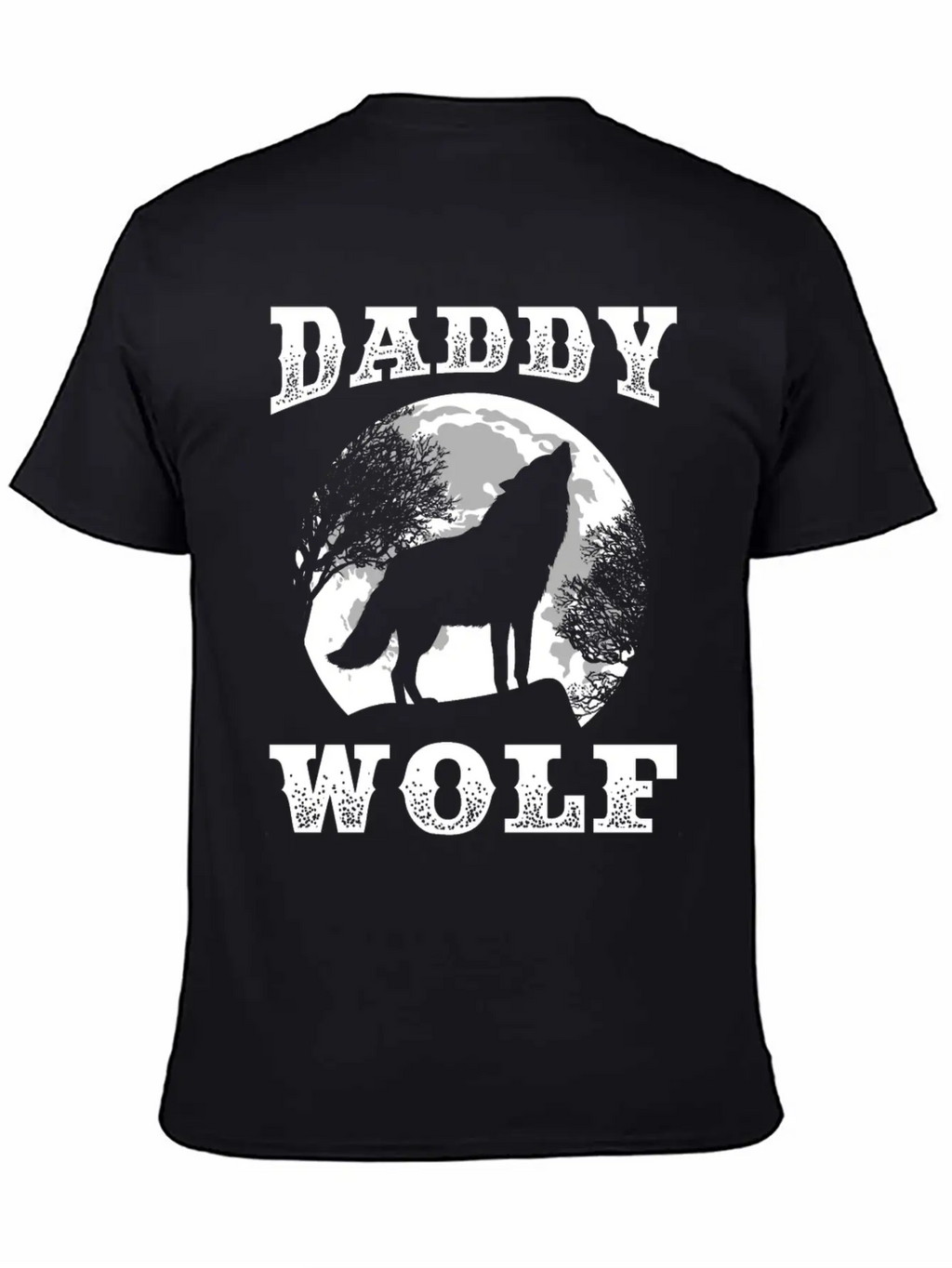 Perfect Wolf Design Quote Daddy Father Wolf Breathable Soft Cotton T-Shirt – Timeless Casual Look