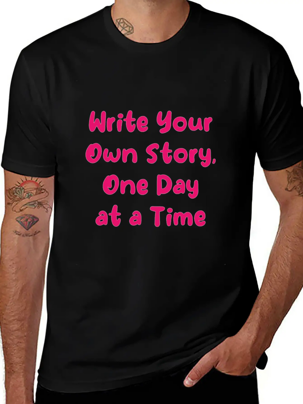Personal Growth Design, Daily Motivation Apparel, Classic Cotton Tee – Unisex Comfort For Any Season