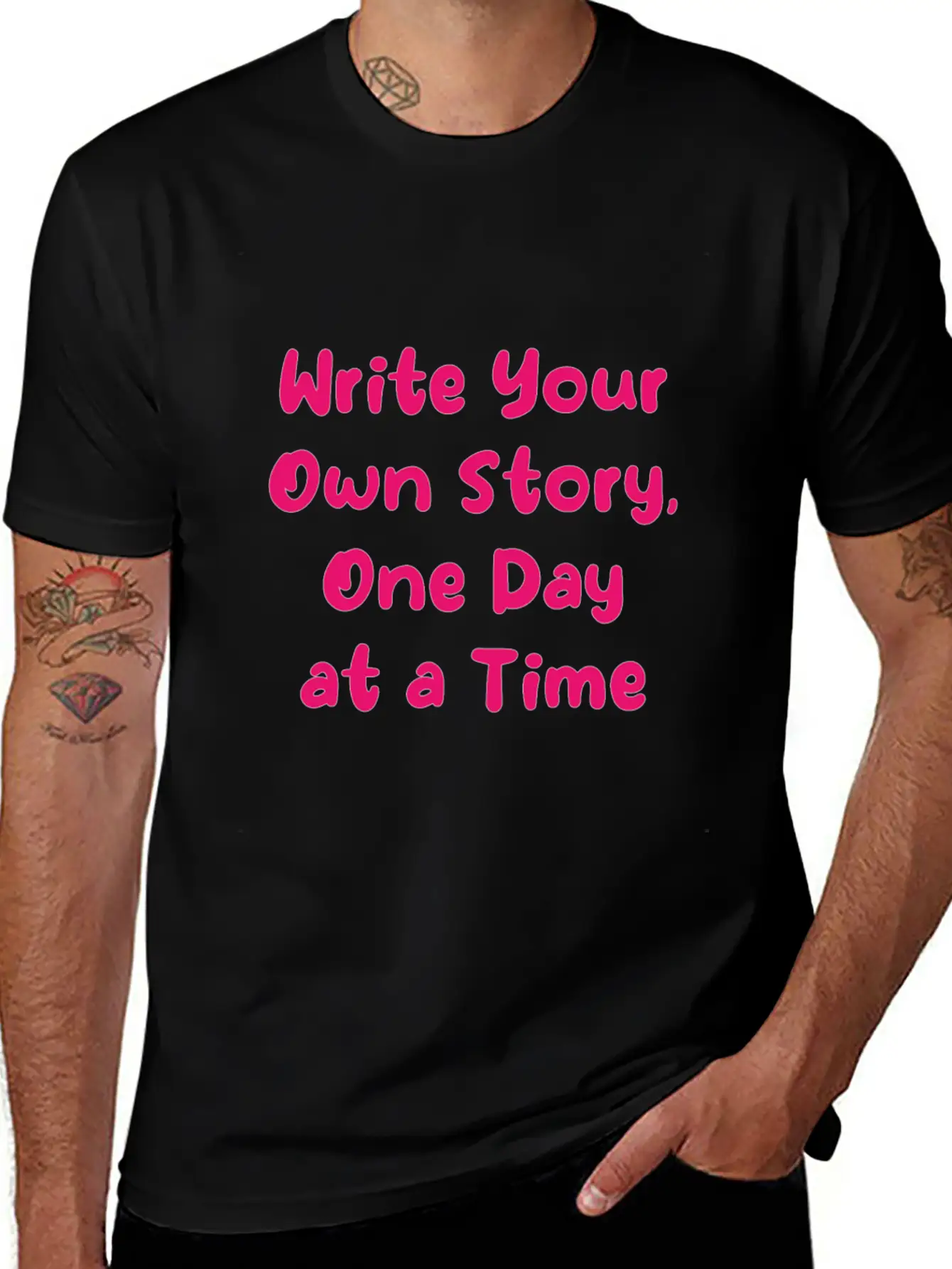 Personal Growth Design, Daily Motivation Apparel, Classic Cotton Tee – Unisex Comfort For Any Season