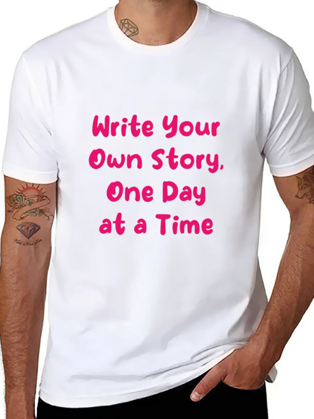 Personal Growth Design, Daily Motivation Apparel, Classic Cotton Tee – Unisex Comfort For Any Season
