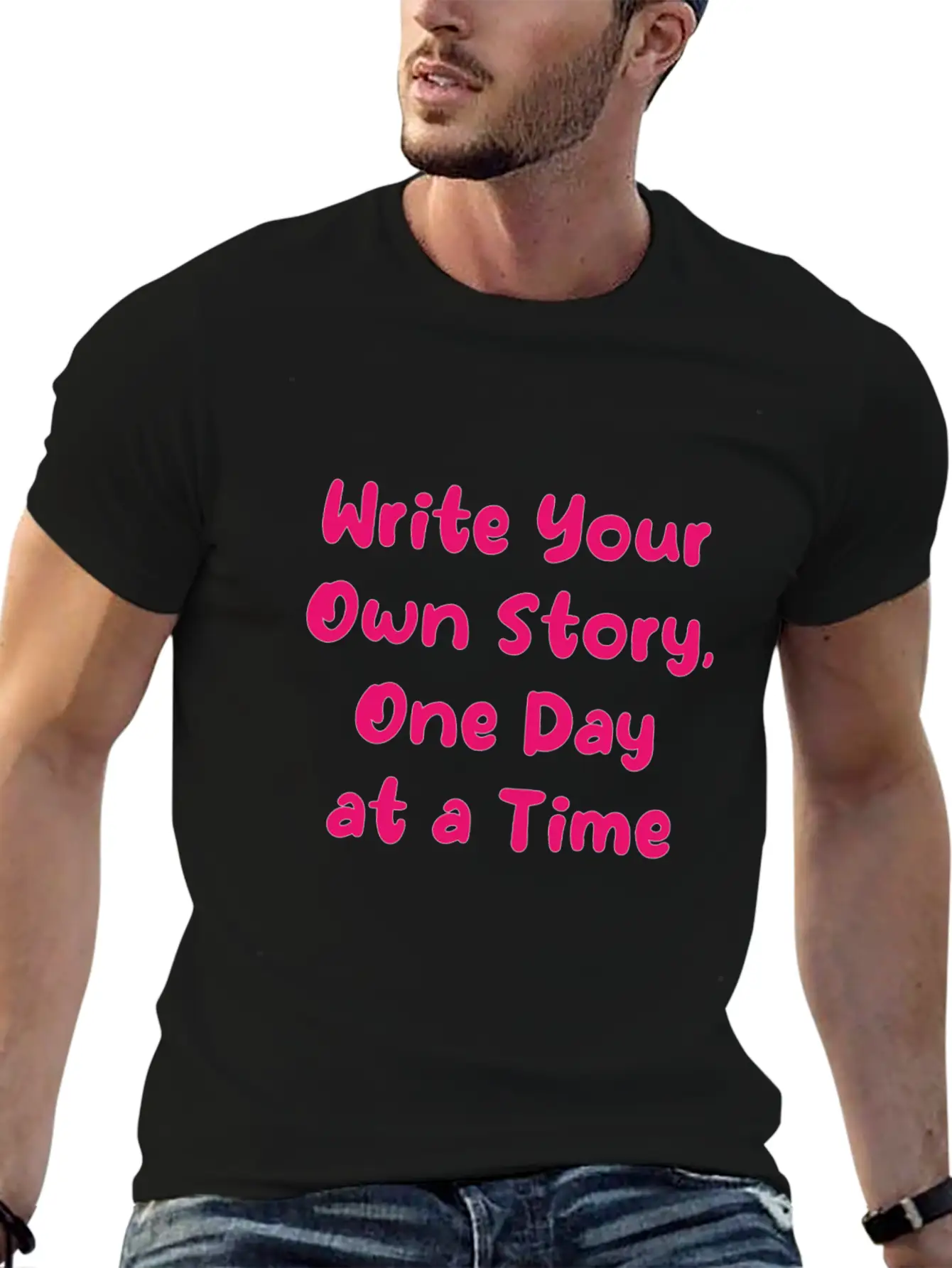 Personal Growth Design, Daily Motivation Apparel, Classic Cotton Tee – Unisex Comfort For Any Season