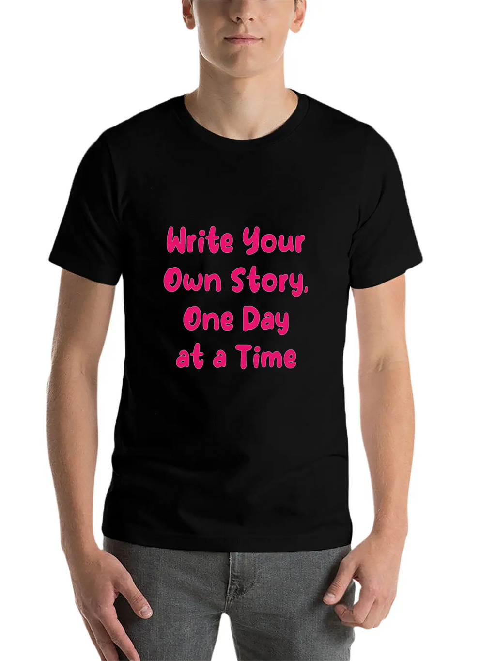 Personal Growth Design, Daily Motivation Apparel, Classic Cotton Tee – Unisex Comfort For Any Season