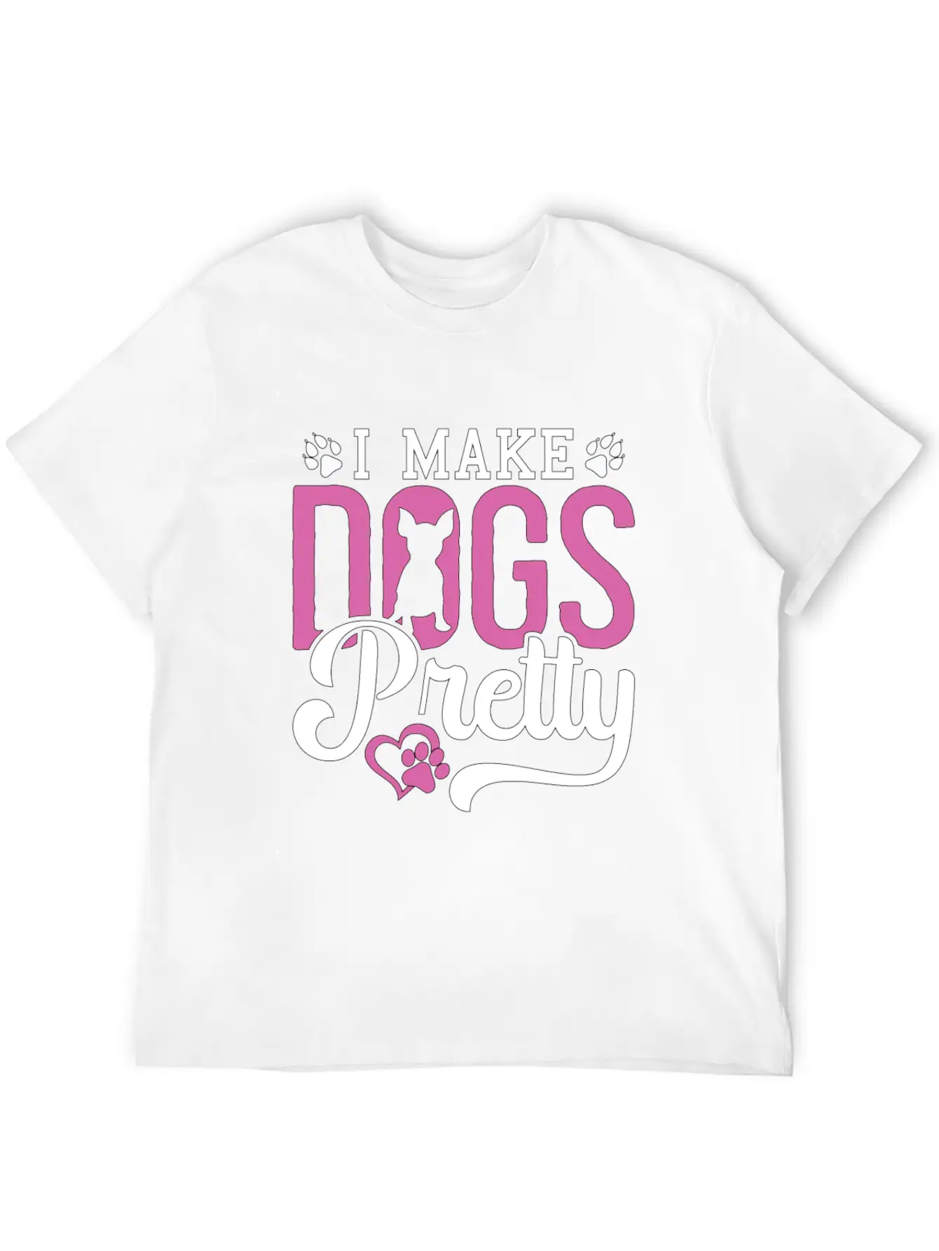 Pet Groomer I Make Dogs Pretty Pet Salon Groomer Breathable Soft Cotton T-Shirt – Timeless Casual Look