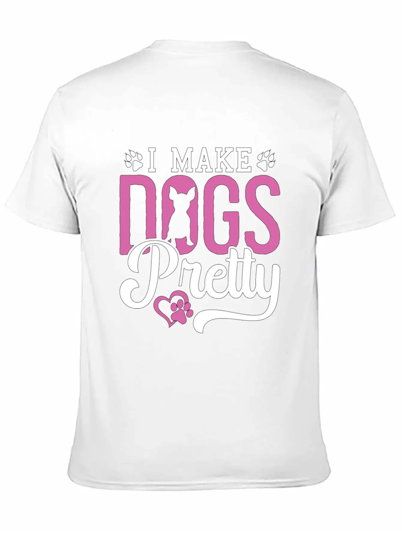 Pet Groomer I Make Dogs Pretty Pet Salon Groomer Breathable Soft Cotton T-Shirt – Timeless Casual Look