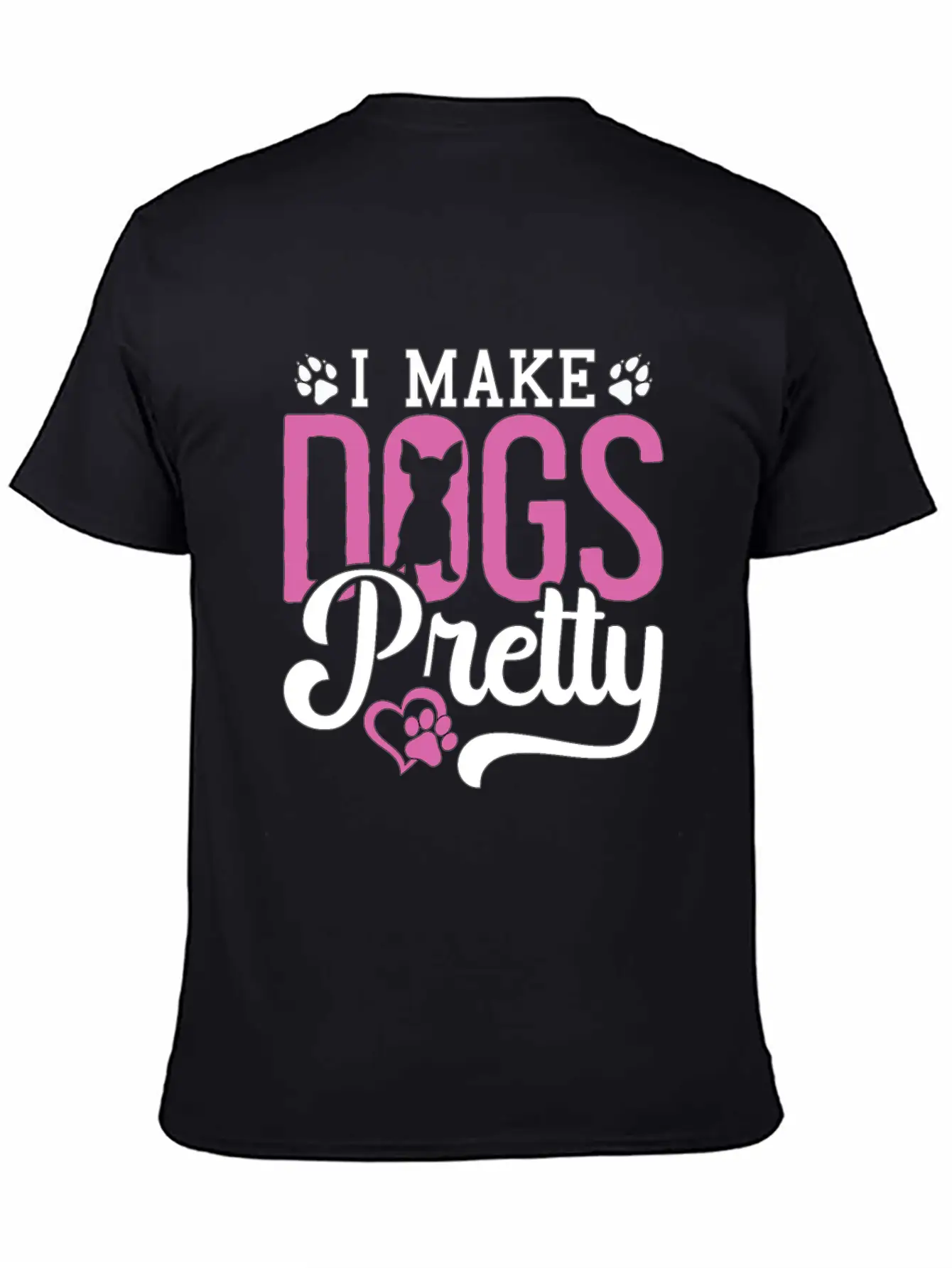 Pet Groomer I Make Dogs Pretty Pet Salon Groomer Breathable Soft Cotton T-Shirt – Timeless Casual Look