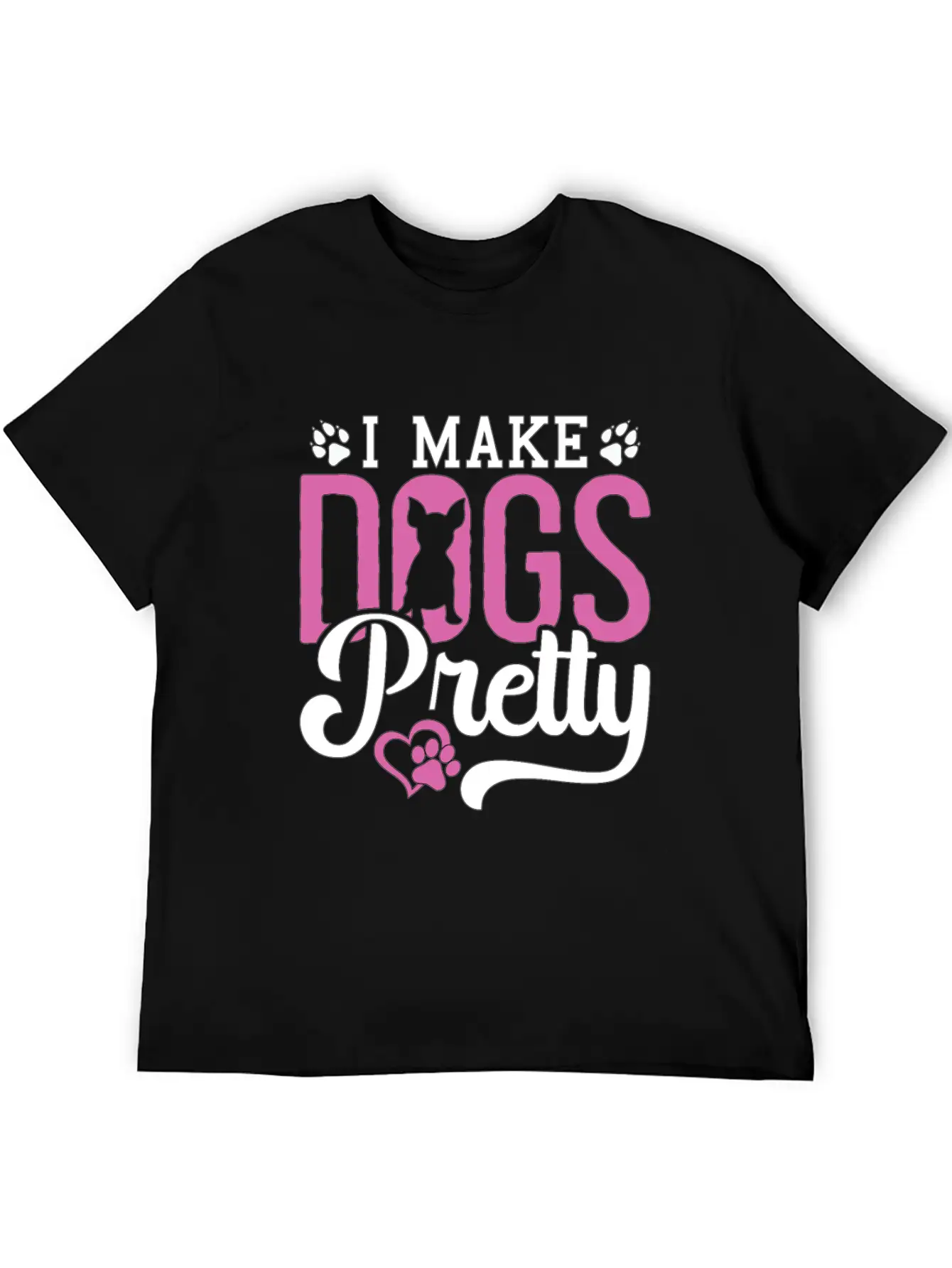 Pet Groomer I Make Dogs Pretty Pet Salon Groomer Breathable Soft Cotton T-Shirt – Timeless Casual Look