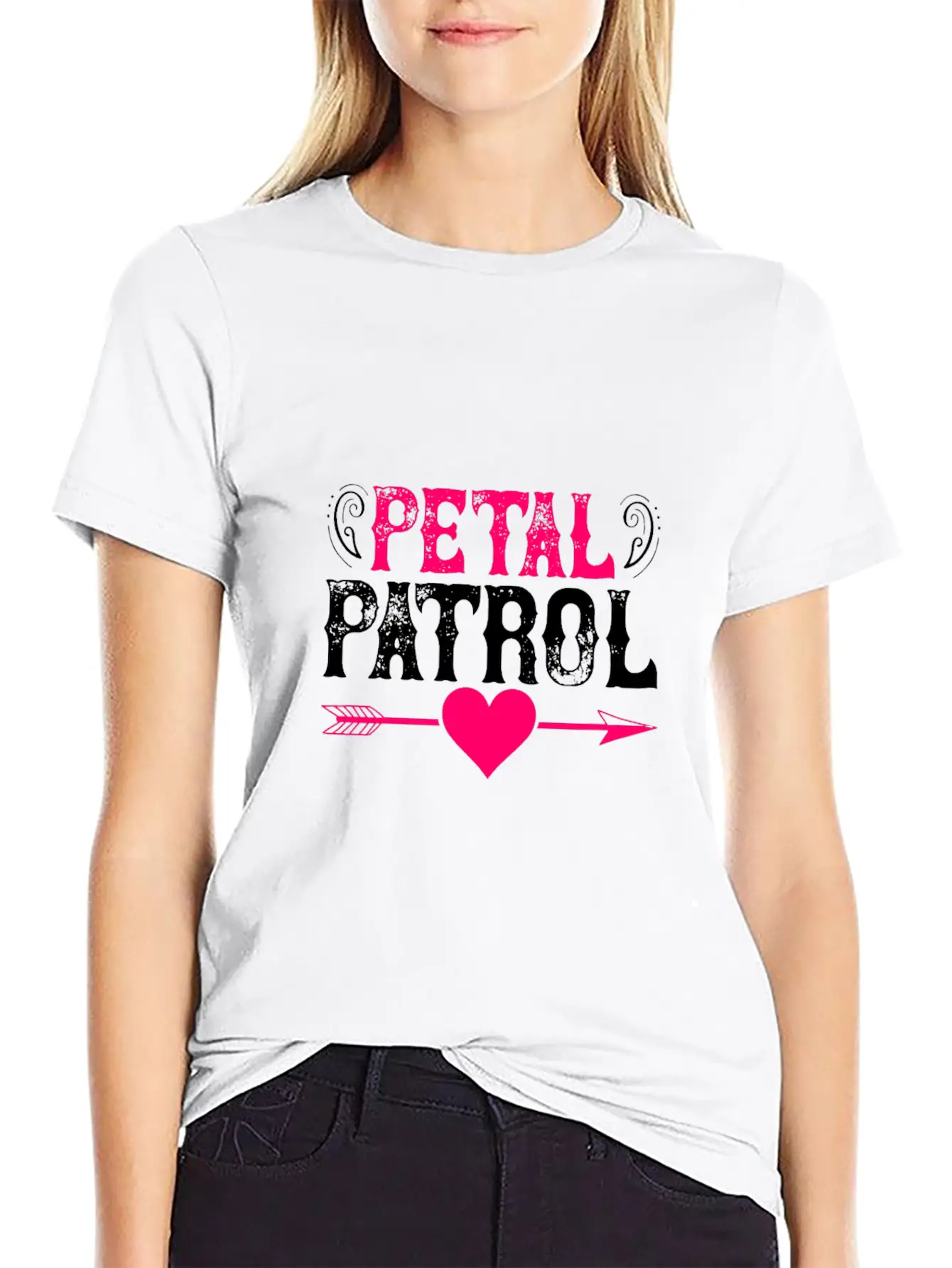 Petal Patrol Basic Graphic T-Shirt – Daily Comfort In Soft Cotton