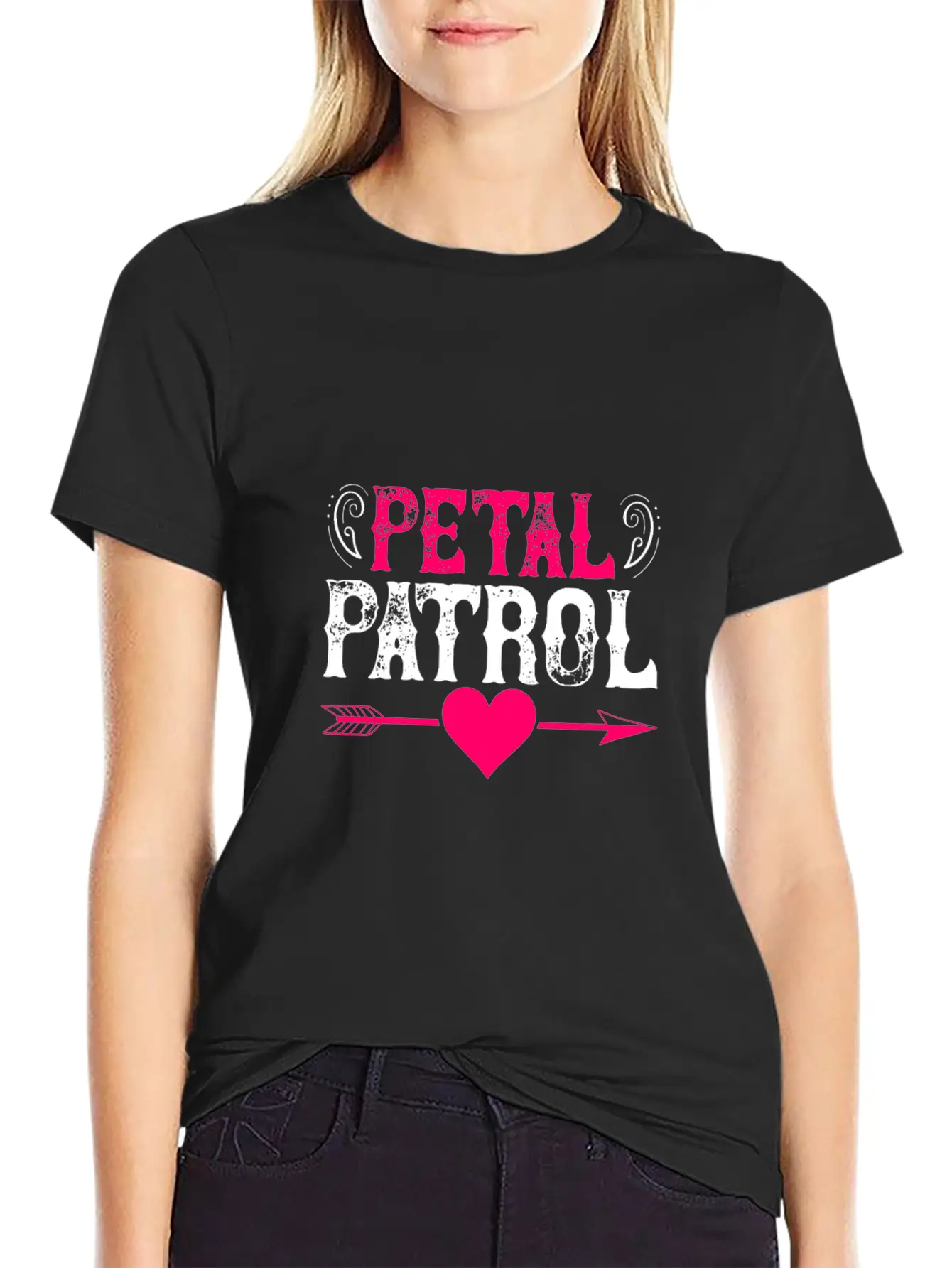 Petal Patrol Basic Graphic T-Shirt – Daily Comfort In Soft Cotton