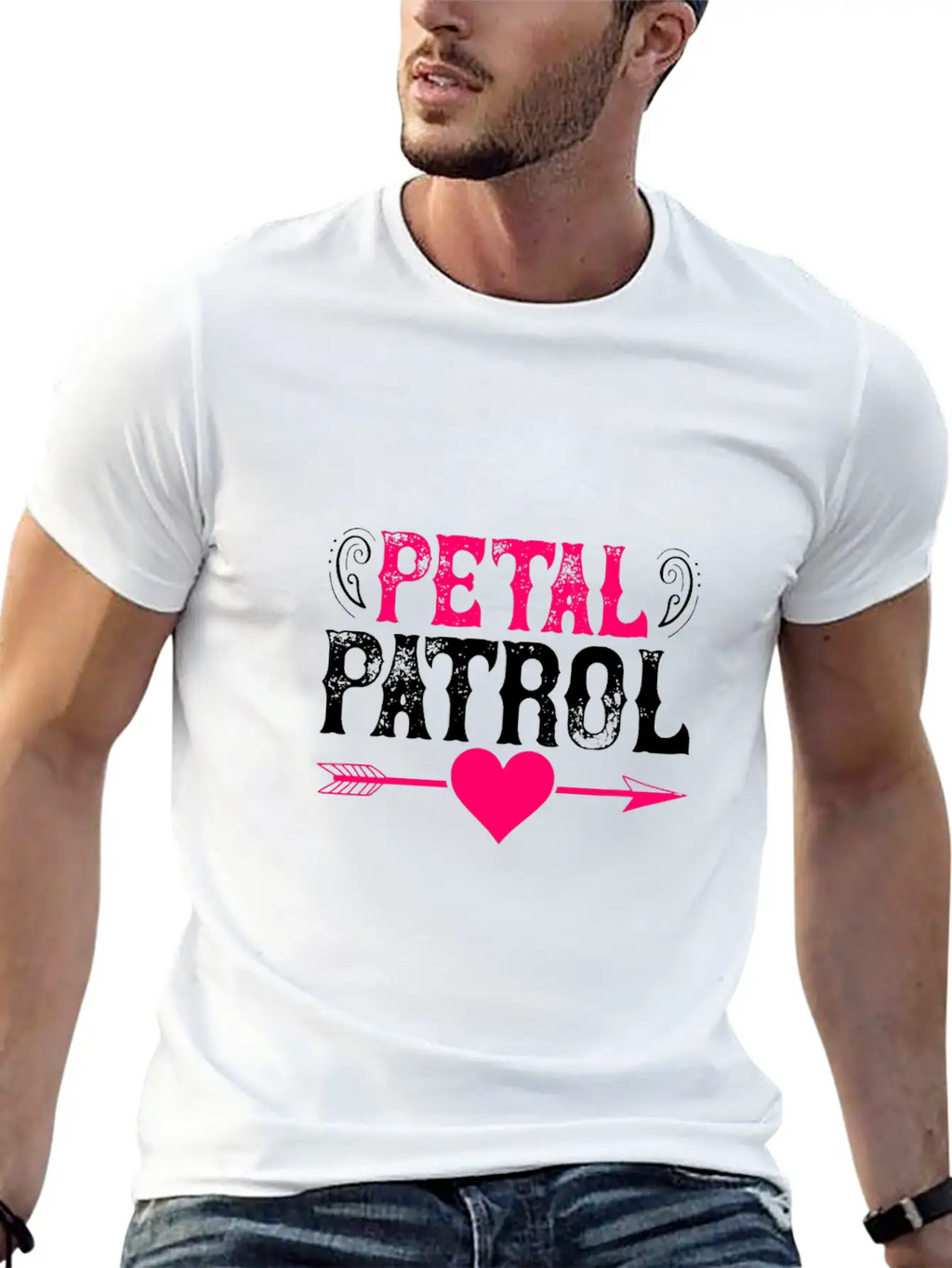 Petal Patrol Basic Graphic T-Shirt – Daily Comfort In Soft Cotton