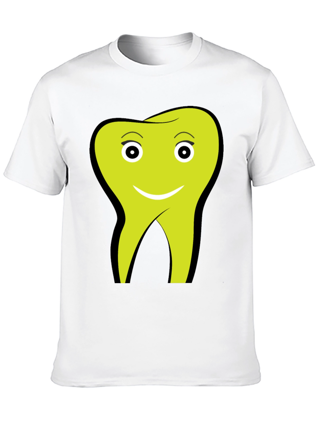 Funny Tooth Graphic Tee - Black Cotton Comfort