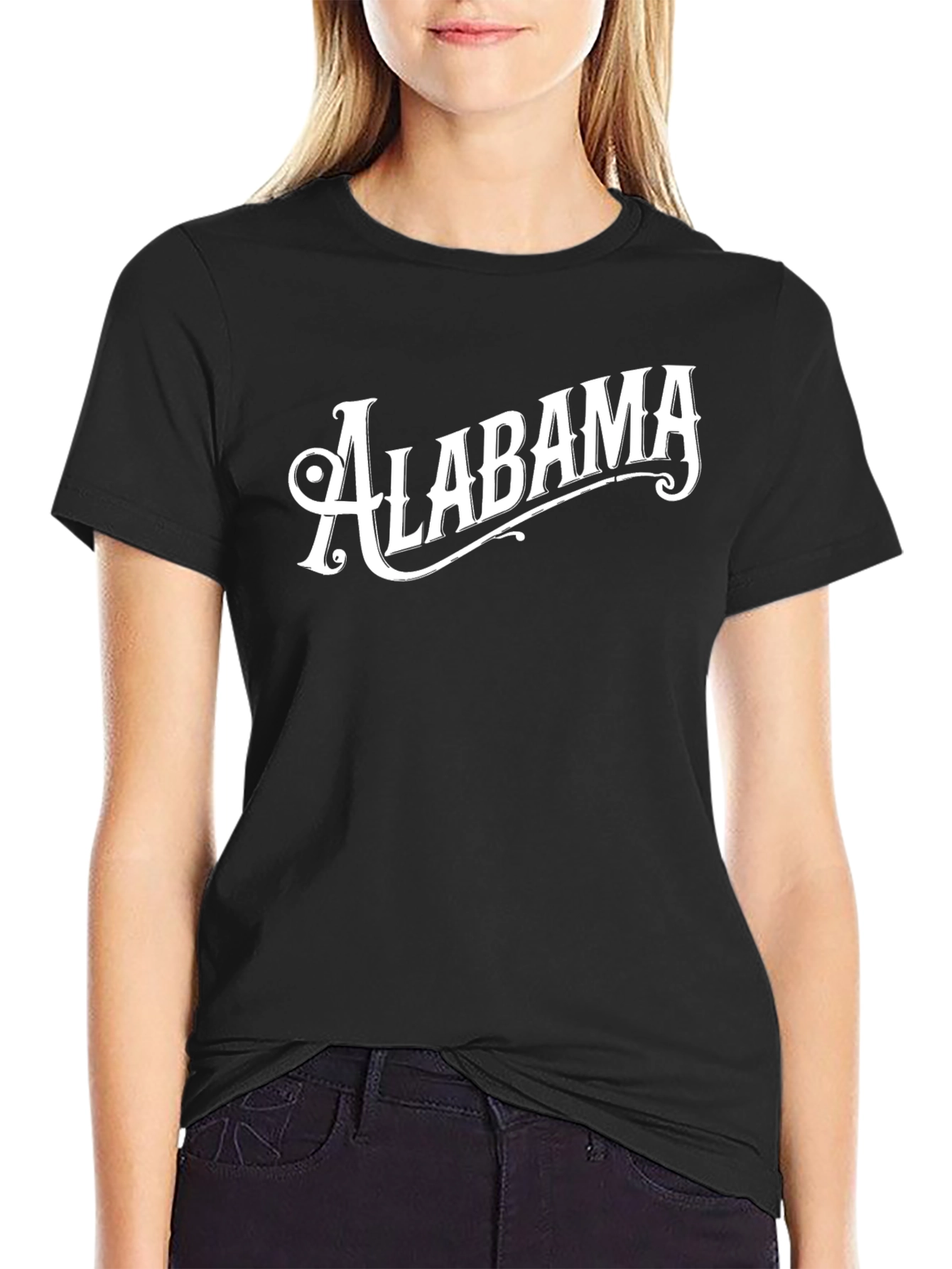 Alabama Graphic Tee - Vintage Style Black T-Shirt