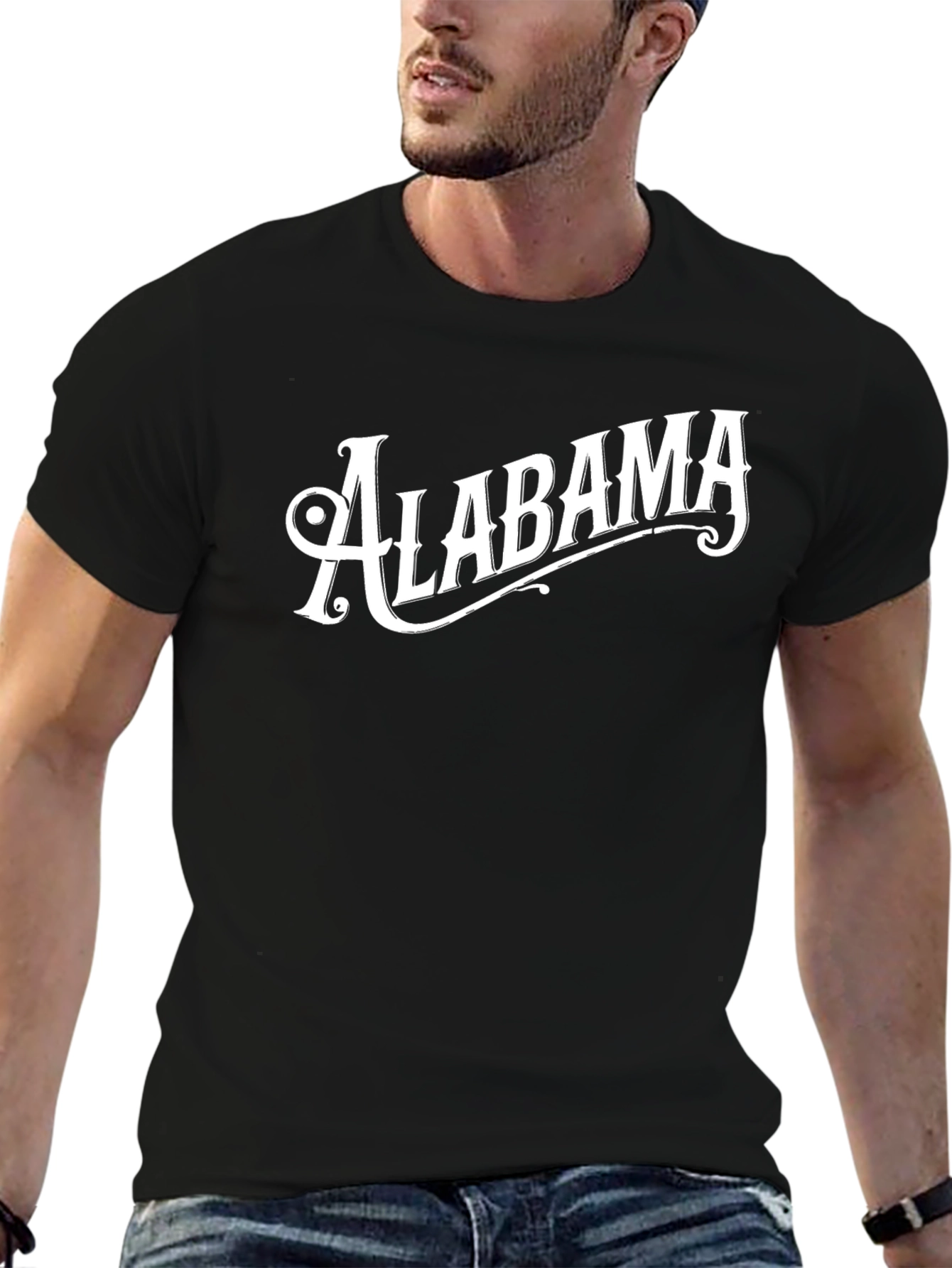 Alabama Graphic Tee - Vintage Style Black T-Shirt