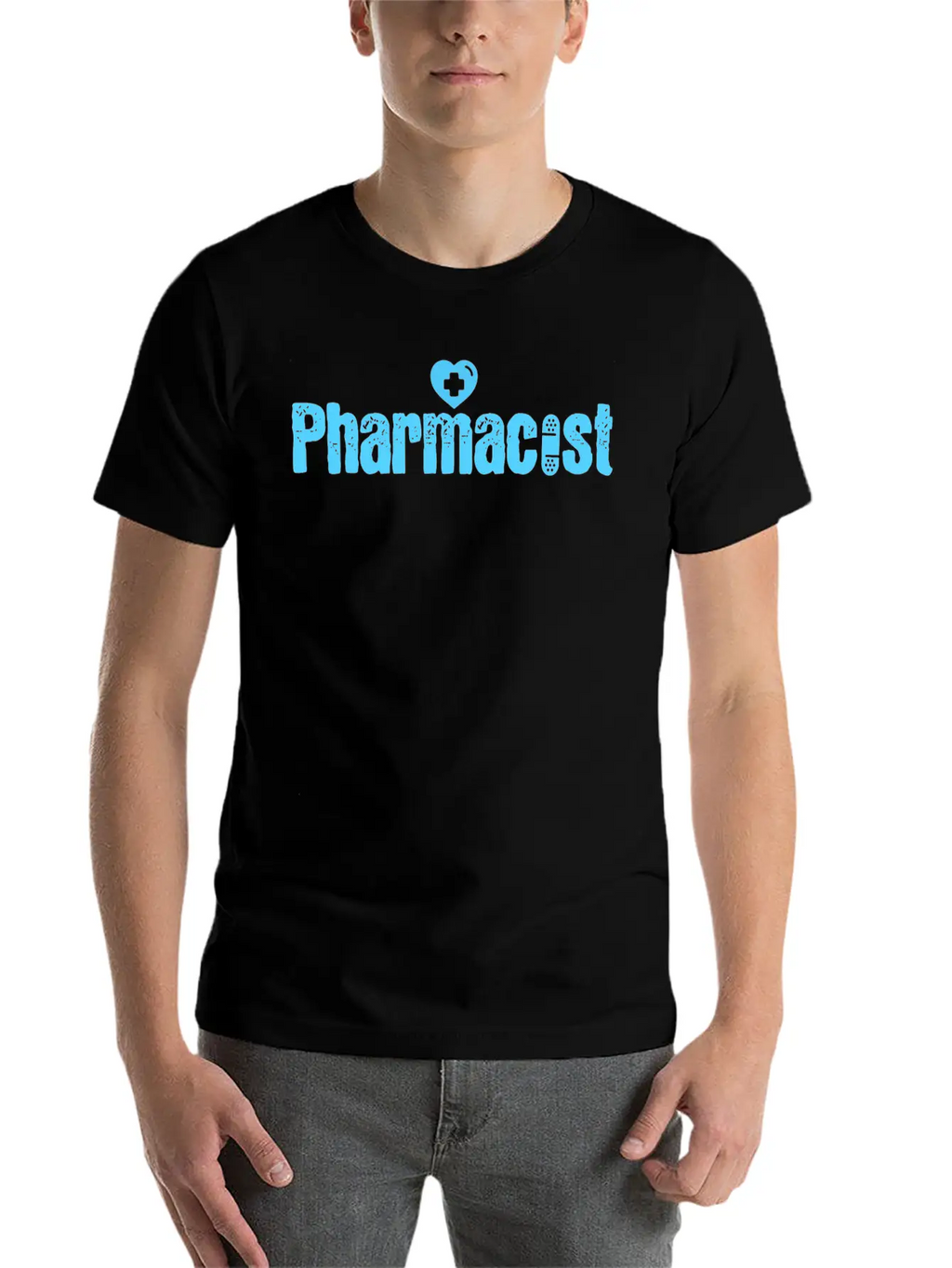 Pharmacist Heart Druggist Band Aid Chemist Relaxed Everyday Tee – Lightweight And Durable Cotton