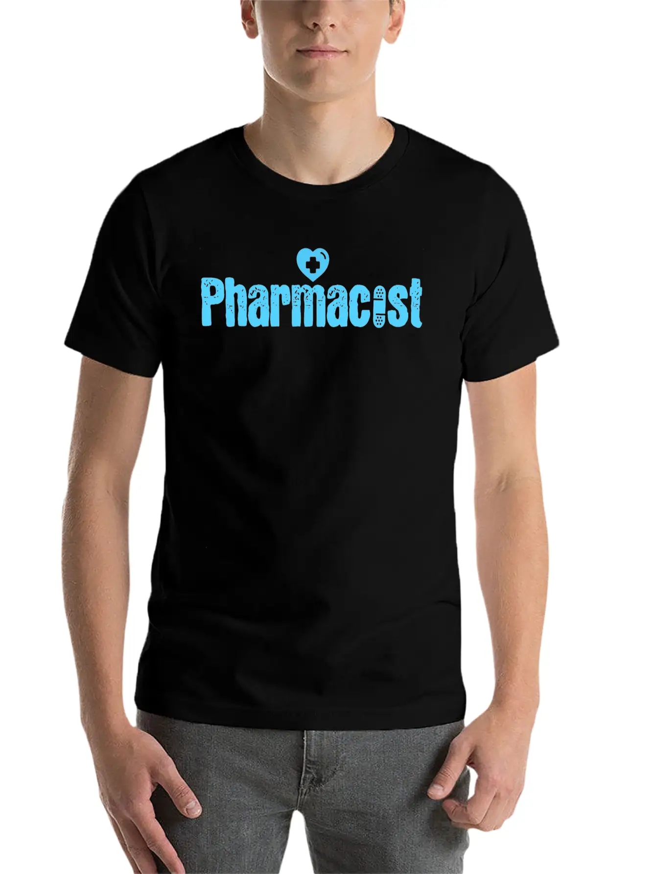 Pharmacist Heart Druggist Band Aid Chemist Relaxed Everyday Tee – Lightweight And Durable Cotton