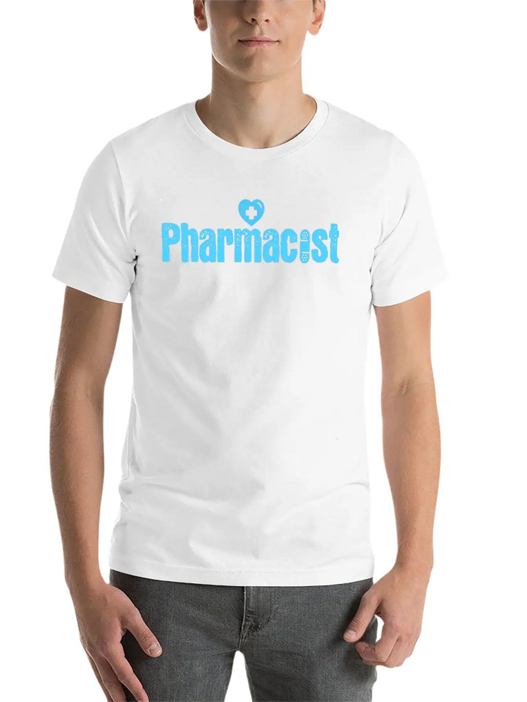 Pharmacist Heart Druggist Band Aid Chemist Relaxed Everyday Tee – Lightweight And Durable Cotton