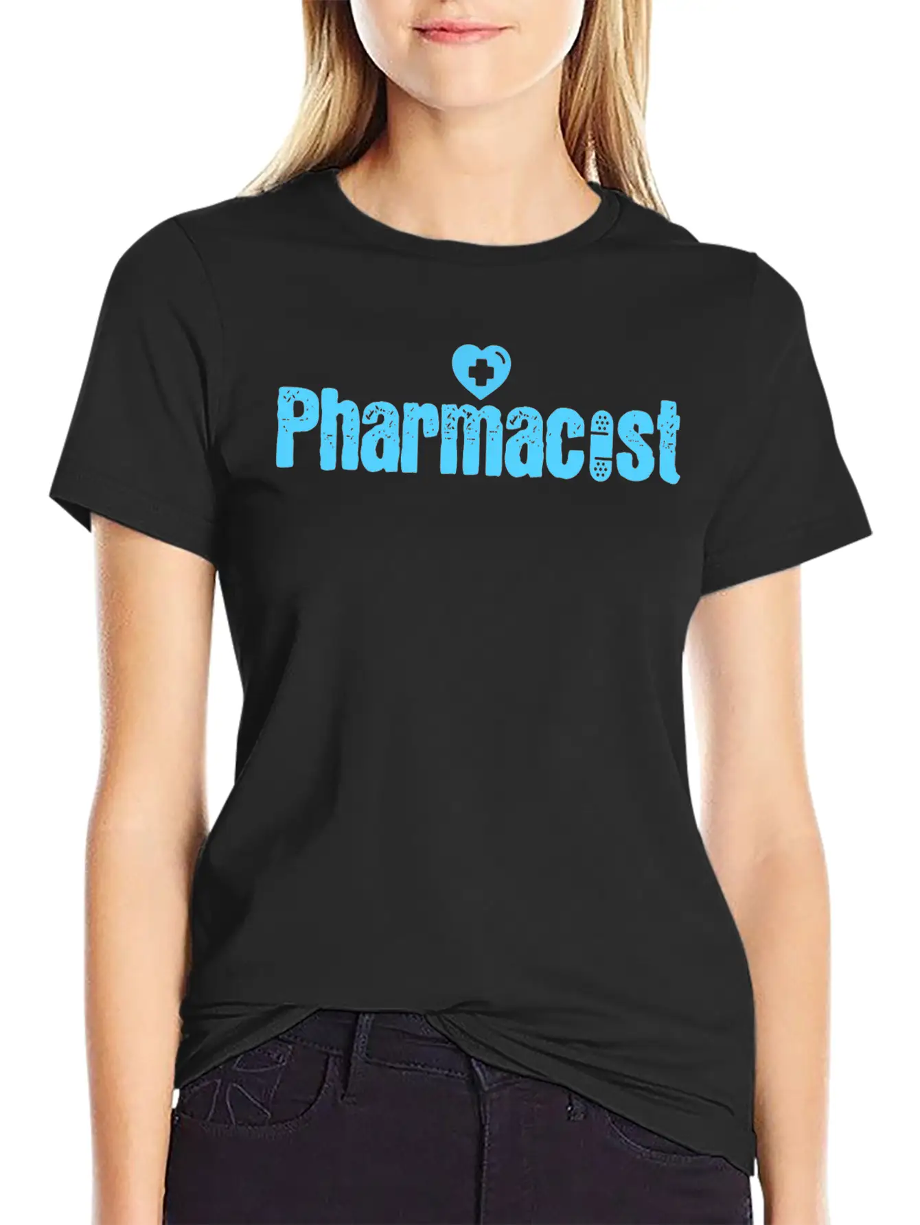 Pharmacist Heart Druggist Band Aid Chemist Relaxed Everyday Tee – Lightweight And Durable Cotton