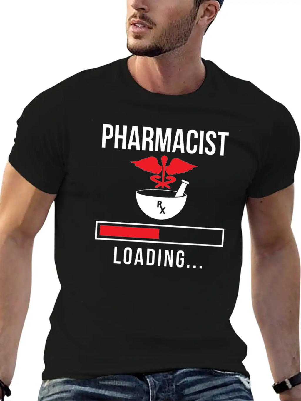 Pharmacist Loading Pharmacy Apothecary Job Breathable Soft Cotton T-Shirt – Timeless Casual Look