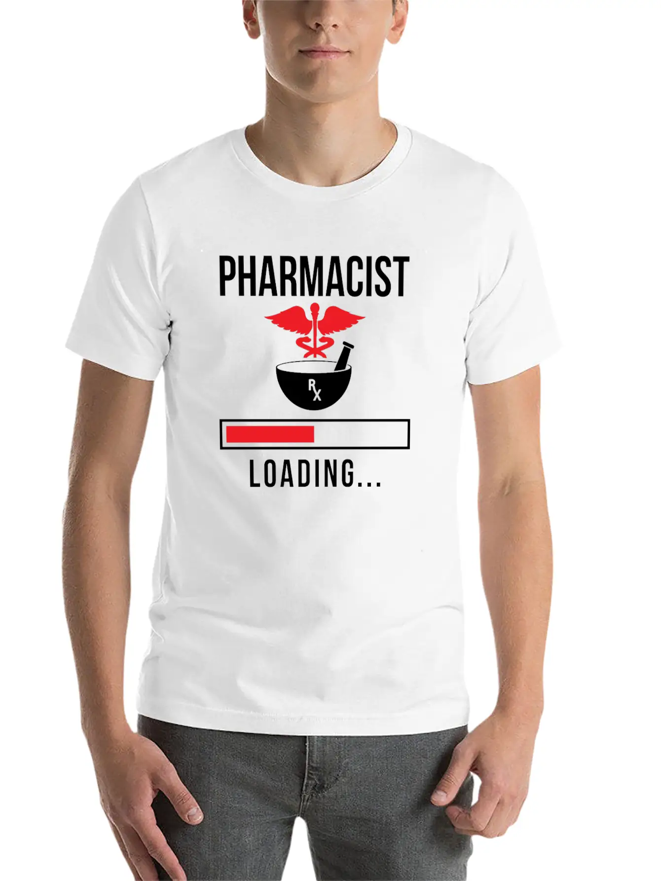 Pharmacist Loading Pharmacy Apothecary Job Breathable Soft Cotton T-Shirt – Timeless Casual Look