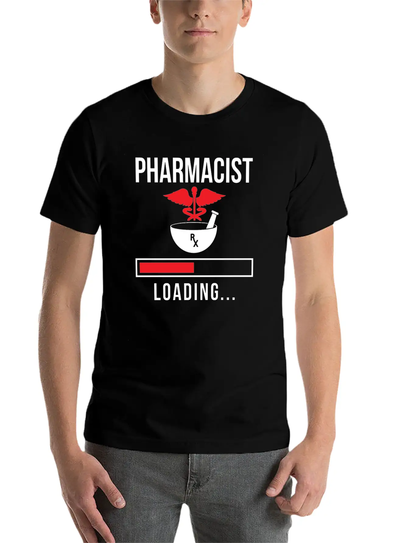 Pharmacist Loading Pharmacy Apothecary Job Breathable Soft Cotton T-Shirt – Timeless Casual Look
