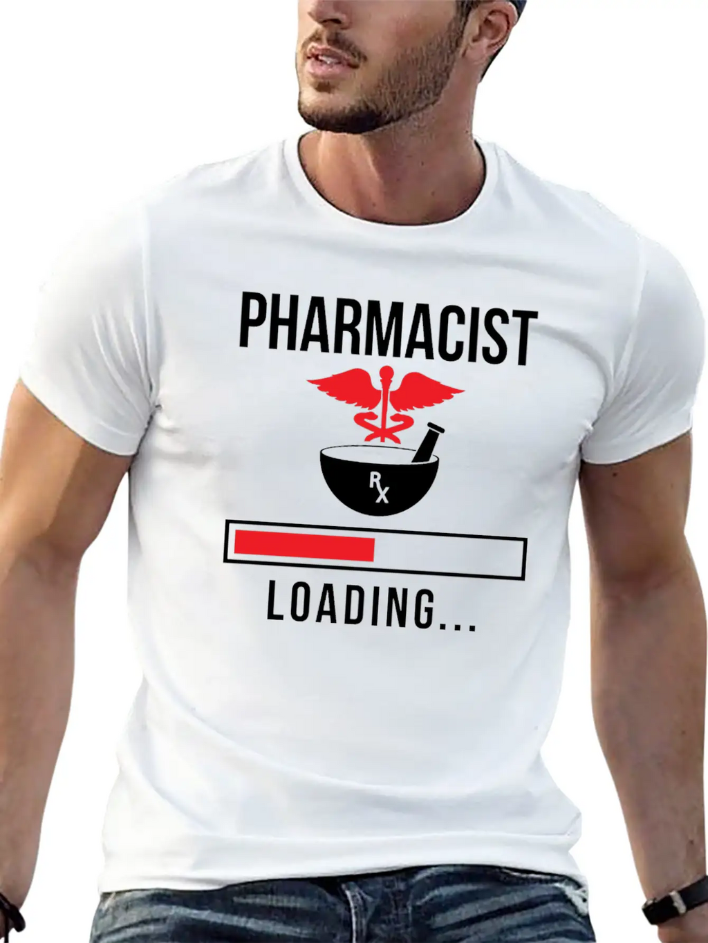 Pharmacist Loading Pharmacy Apothecary Job Breathable Soft Cotton T-Shirt – Timeless Casual Look
