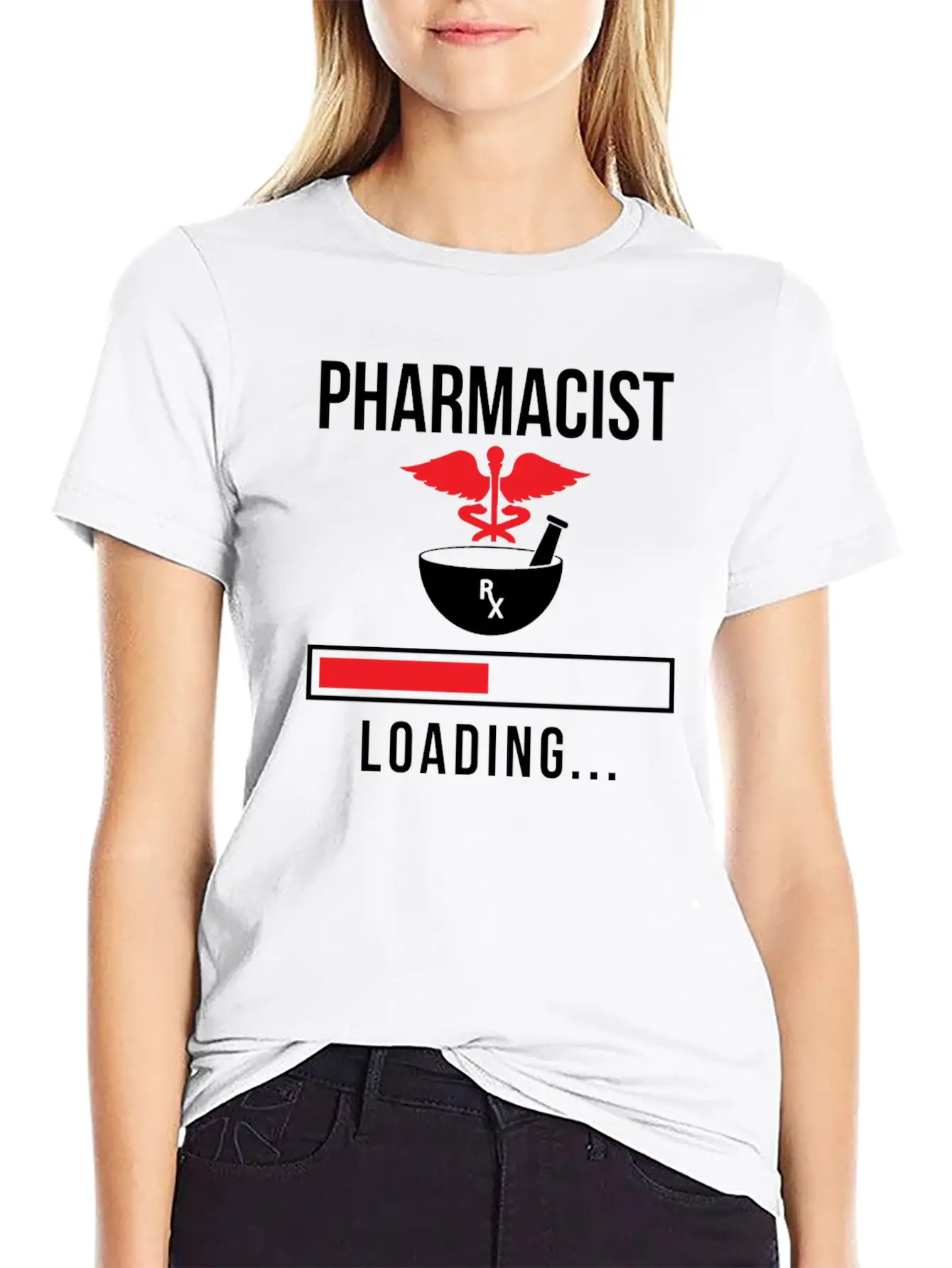 Pharmacist Loading Pharmacy Apothecary Job Breathable Soft Cotton T-Shirt – Timeless Casual Look
