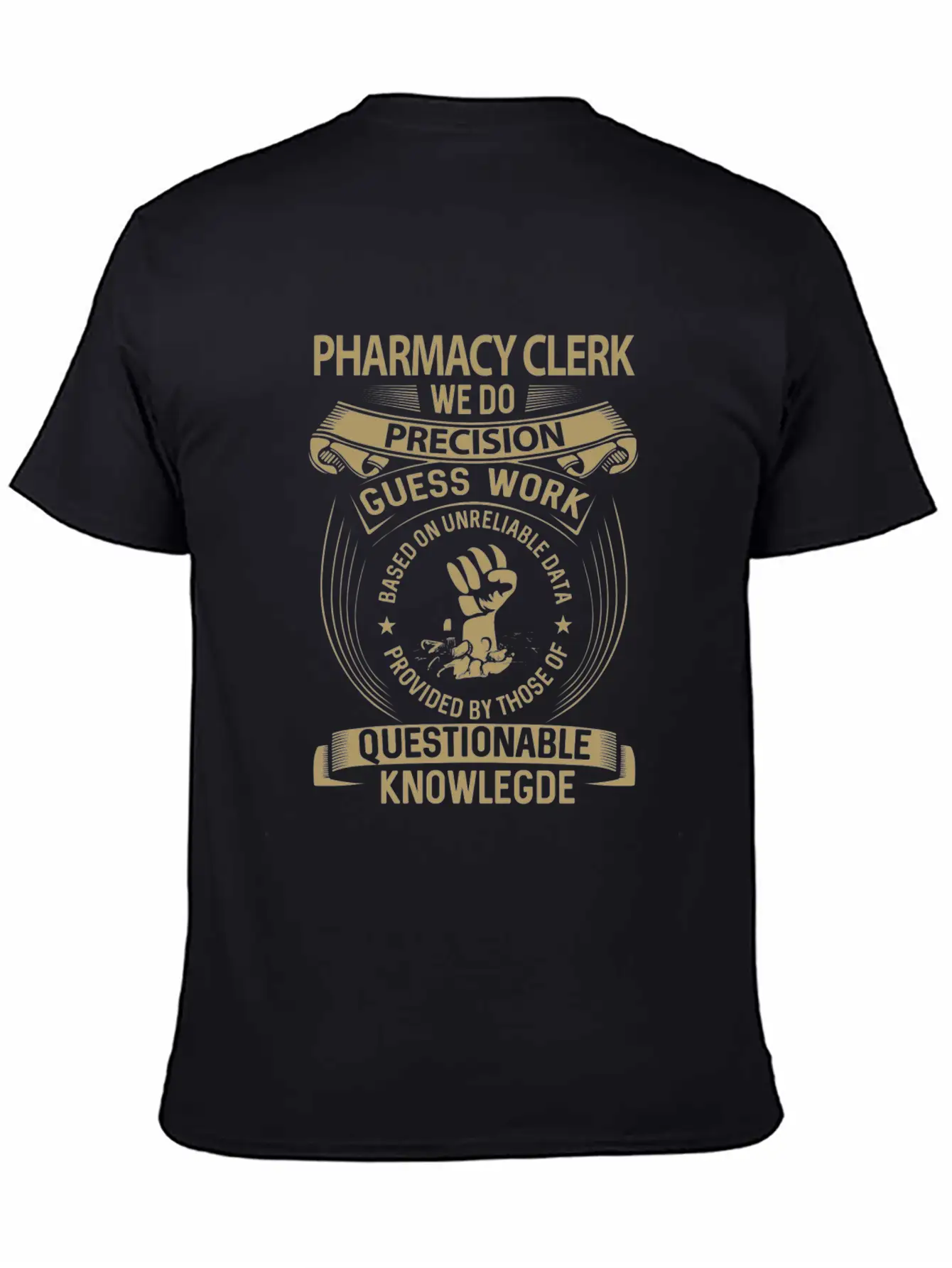 Pharmacy Clerk T Shirt - We Do Precision Gift Item Breathable Soft Cotton T-Shirt – Timeless Casual Look