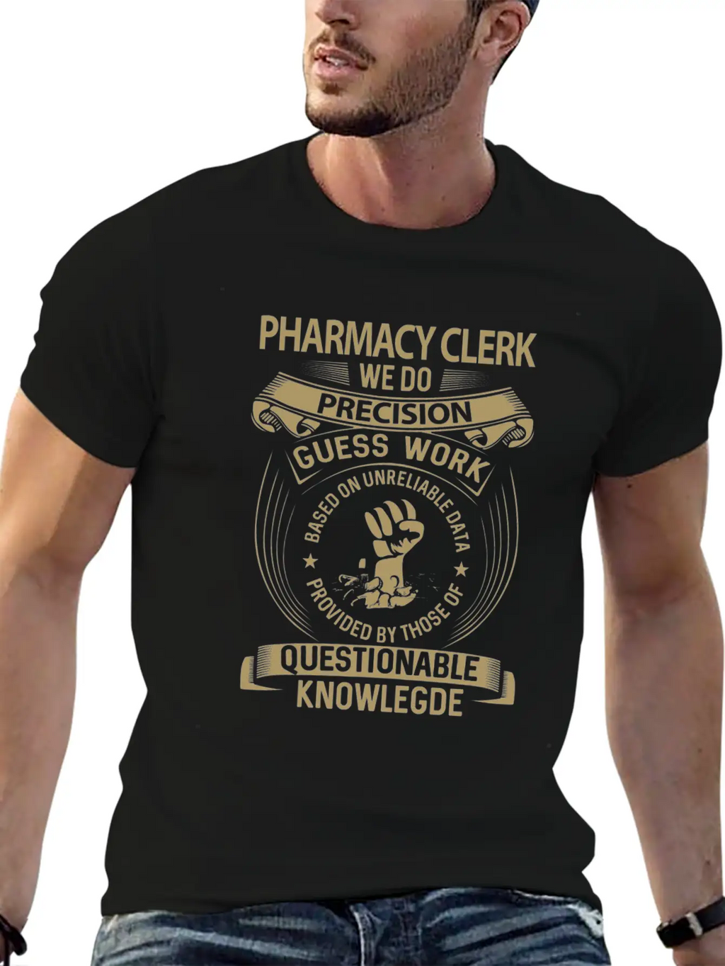 Pharmacy Clerk T Shirt - We Do Precision Gift Item Breathable Soft Cotton T-Shirt – Timeless Casual Look