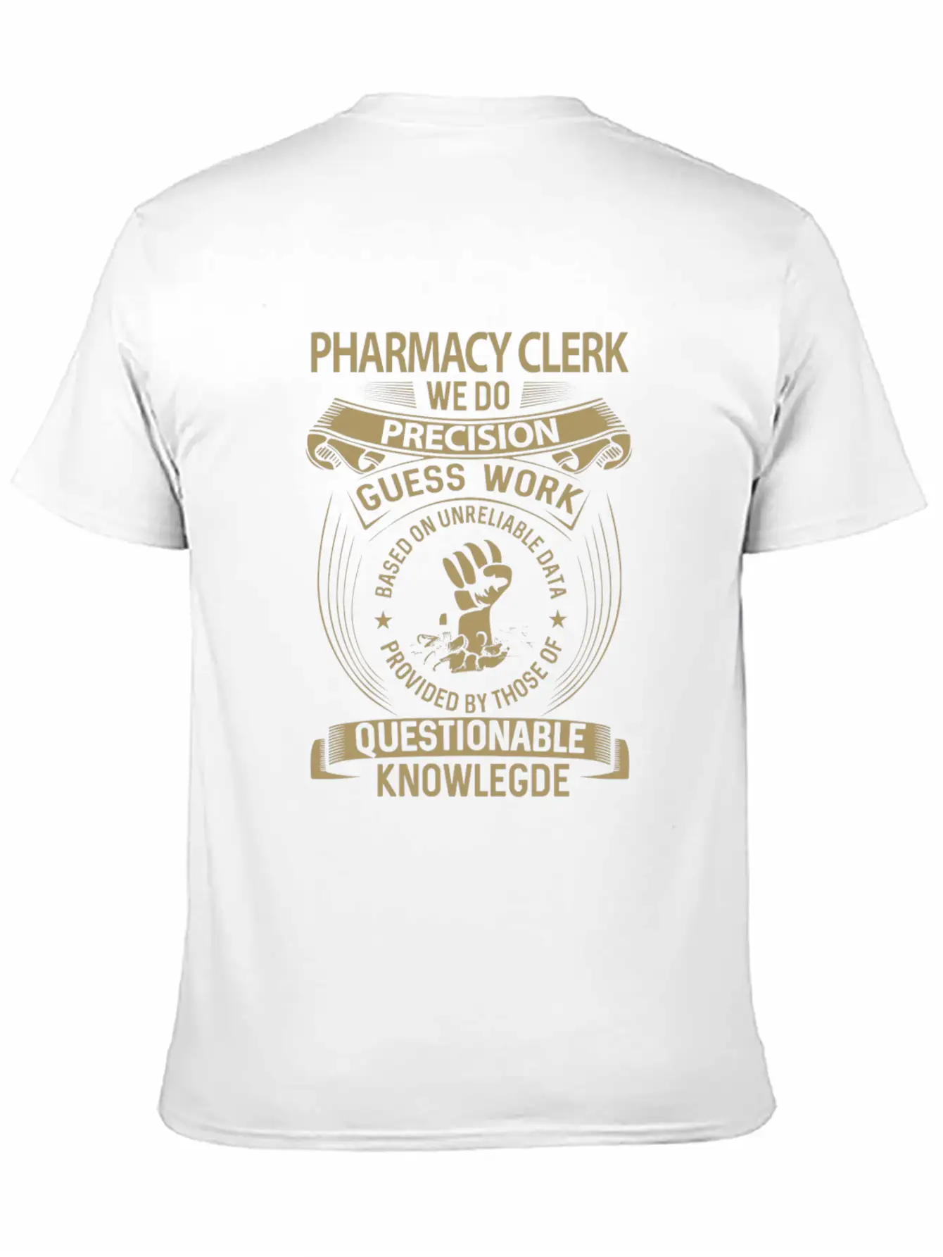 Pharmacy Clerk T Shirt - We Do Precision Gift Item Breathable Soft Cotton T-Shirt – Timeless Casual Look