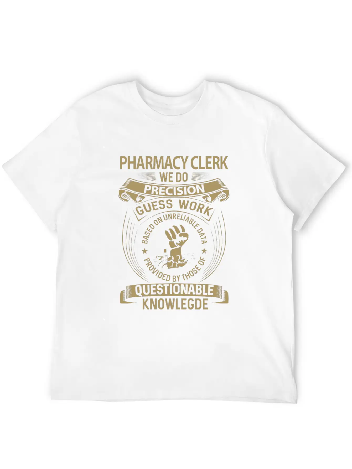 Pharmacy Clerk T Shirt - We Do Precision Gift Item Breathable Soft Cotton T-Shirt – Timeless Casual Look