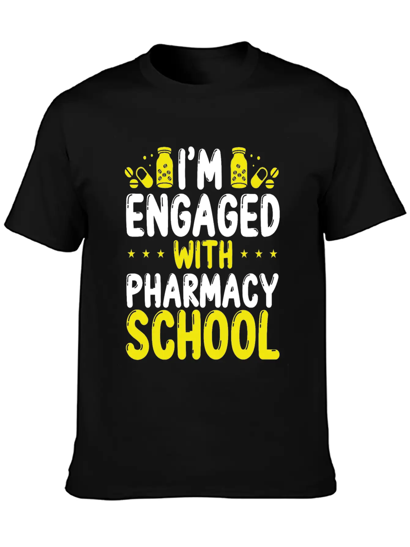 Pharmacy School Survival Pharmacy Student Graduate Stylish Everyday T-Shirt – Unisex Basic Cotton Tee