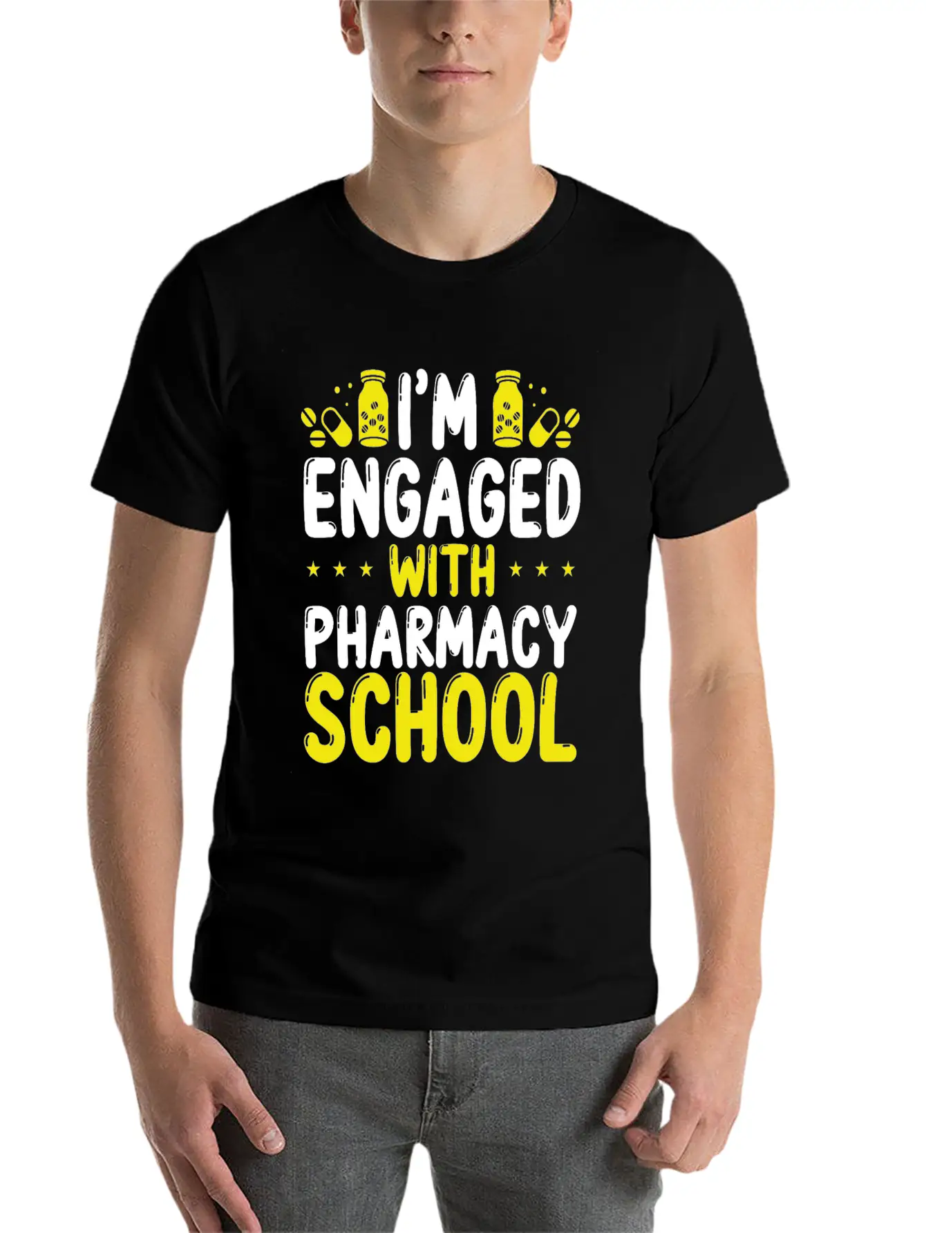 Pharmacy School Survival Pharmacy Student Graduate Stylish Everyday T-Shirt – Unisex Basic Cotton Tee