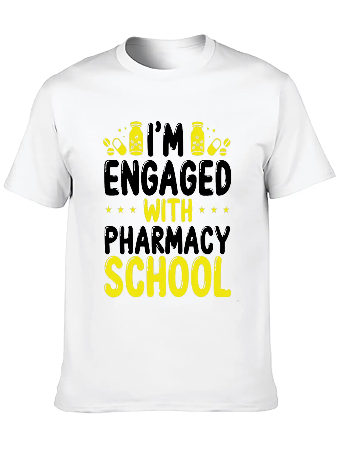 Pharmacy School Survival Pharmacy Student Graduate Stylish Everyday T-Shirt – Unisex Basic Cotton Tee