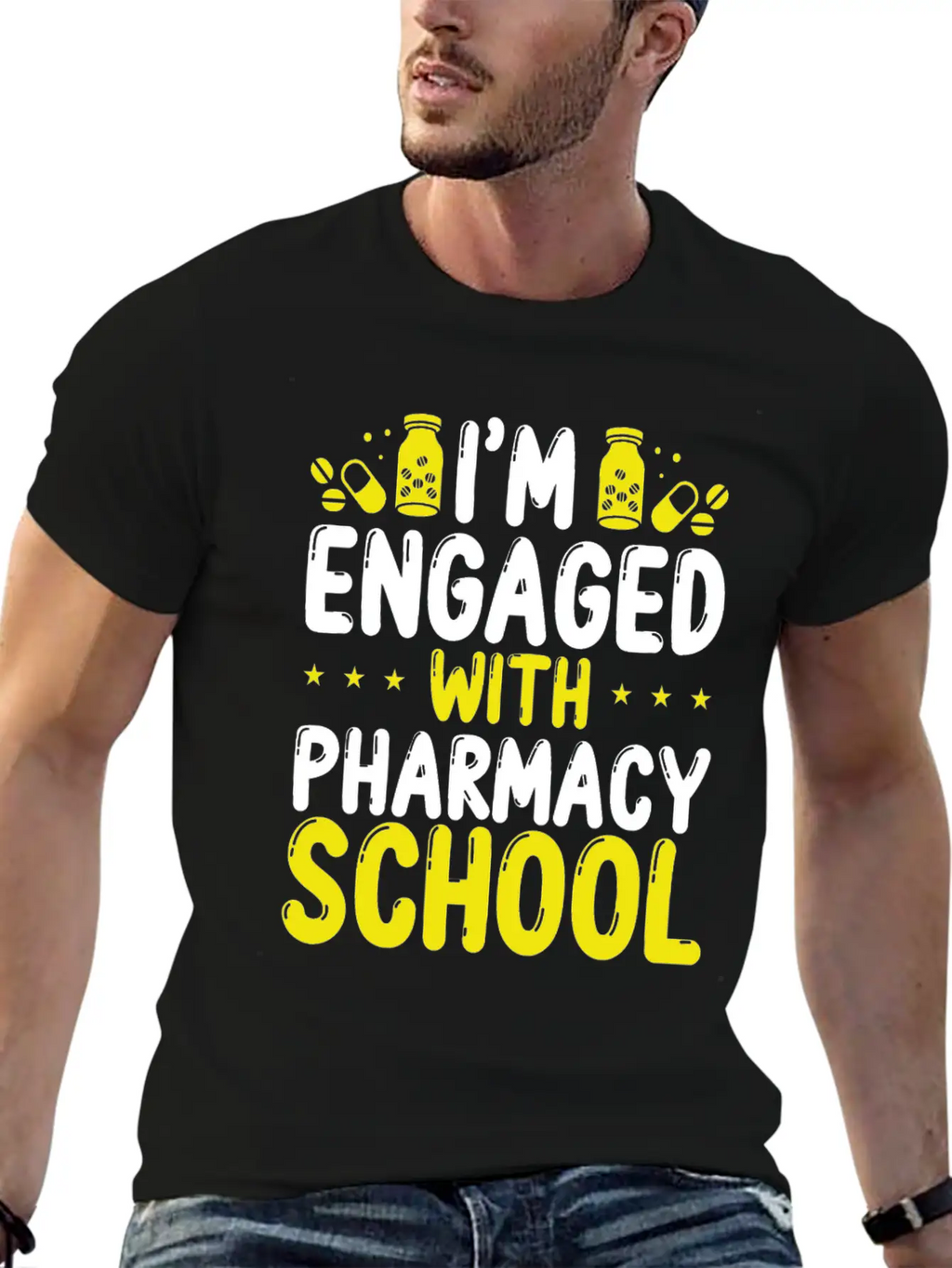 Pharmacy School Survival Pharmacy Student Graduate Stylish Everyday T-Shirt – Unisex Basic Cotton Tee