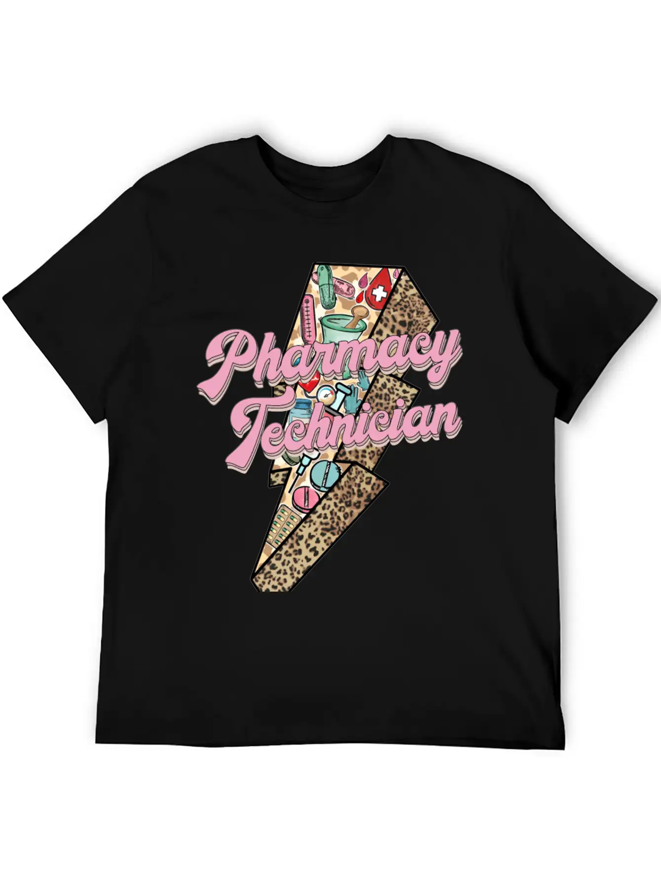 Pharmacy Technician Sticker Essential Cotton Tee For Daily Outfits – Unisex Style