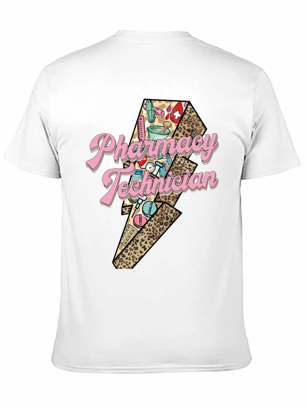 Pharmacy Technician Sticker Essential Cotton Tee For Daily Outfits – Unisex Style