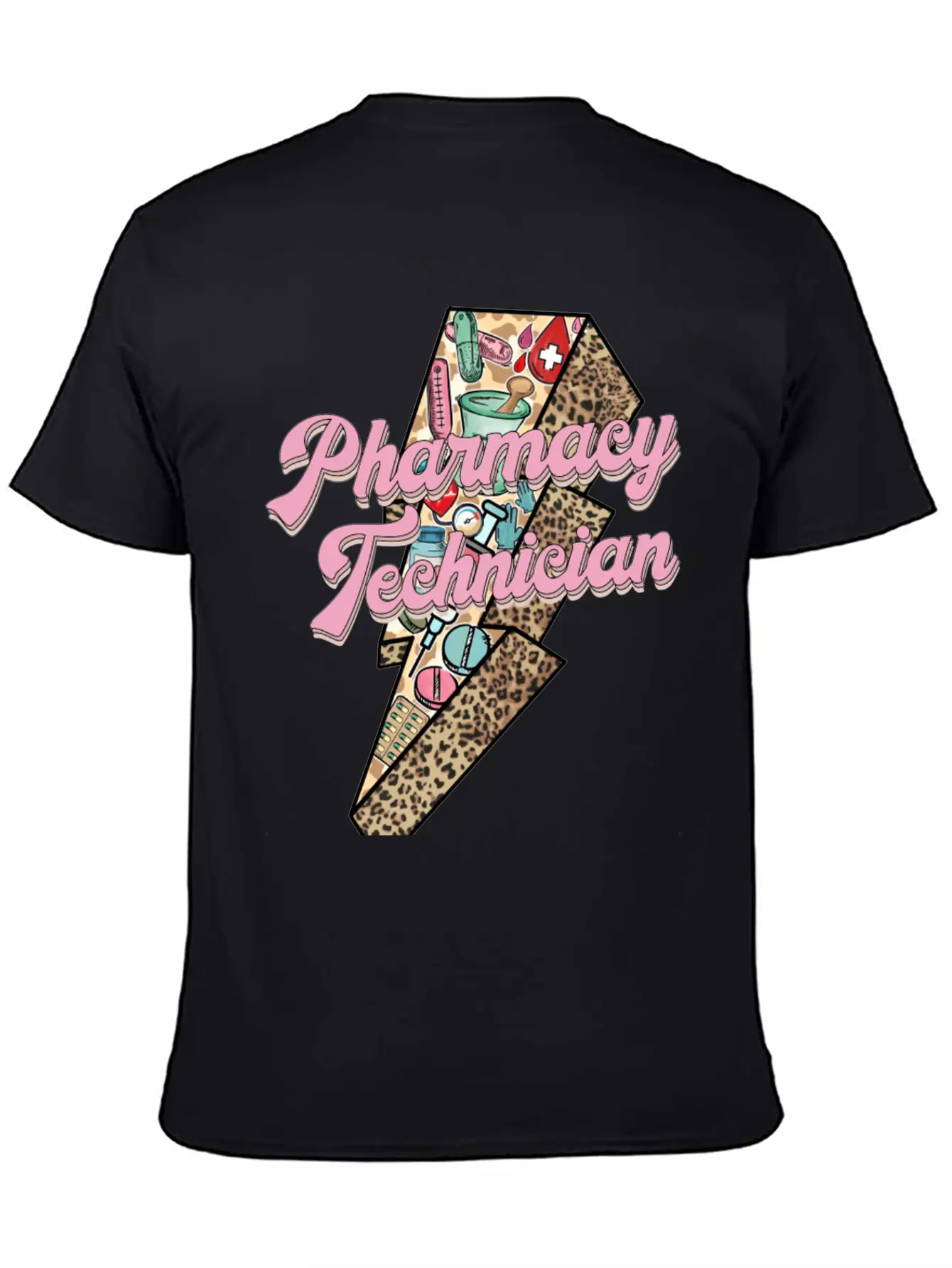 Pharmacy Technician Sticker Essential Cotton Tee For Daily Outfits – Unisex Style