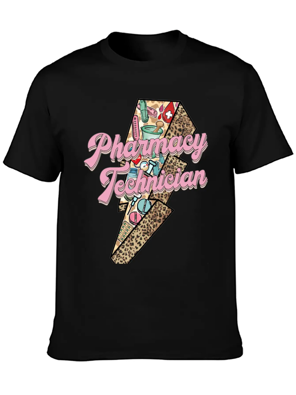 Pharmacy Technician Sticker Essential Cotton Tee For Daily Outfits – Unisex Style